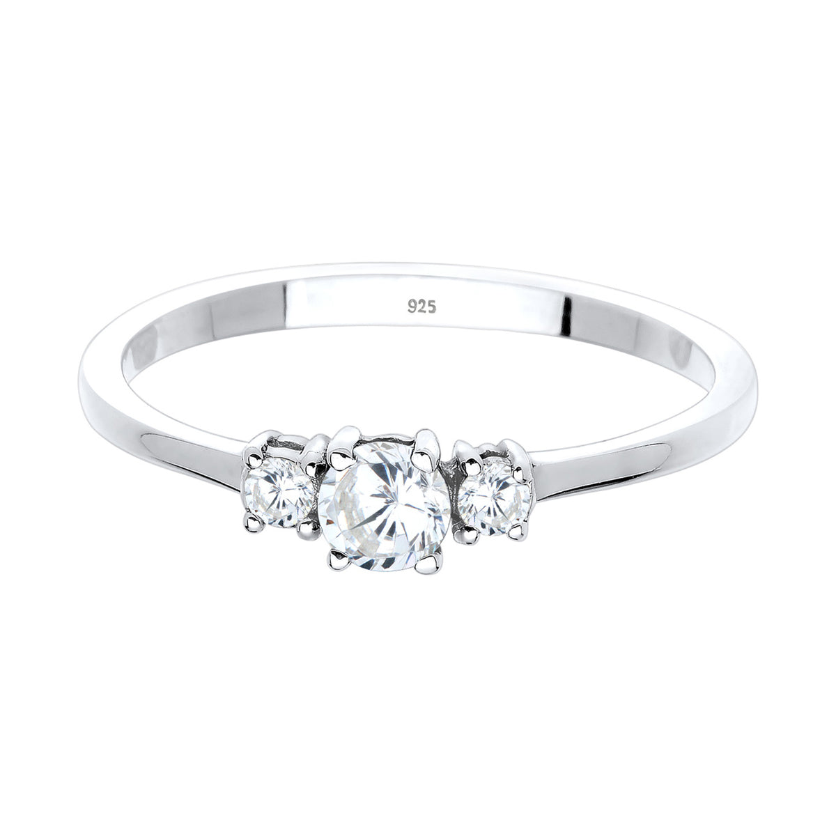 Silber - Elli | Ring | Zirkonia ( Weiß ) | 925er Sterling Silber
