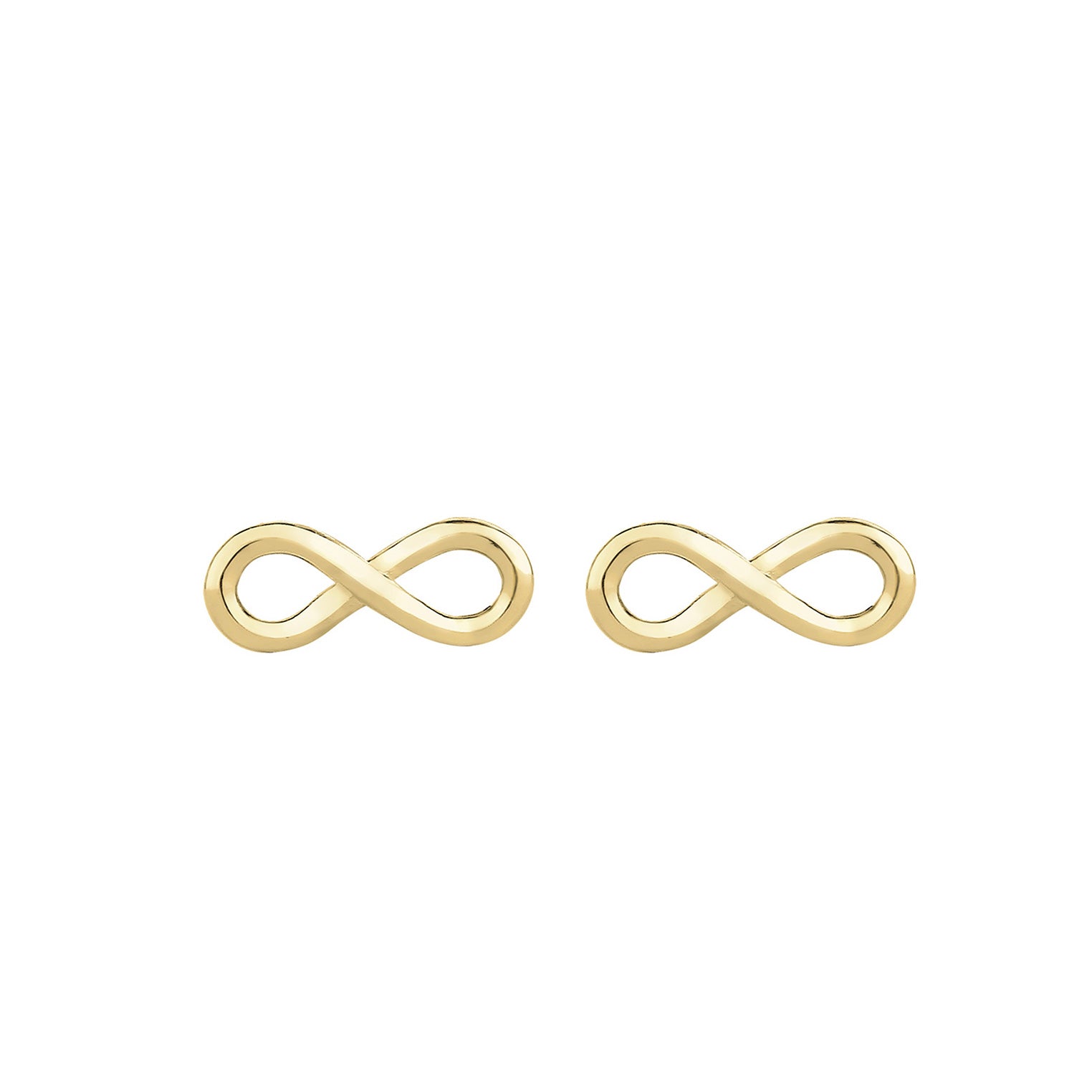 Gold - Elli PREMIUM | Ohrstecker Infinity | 375 Gelbgold