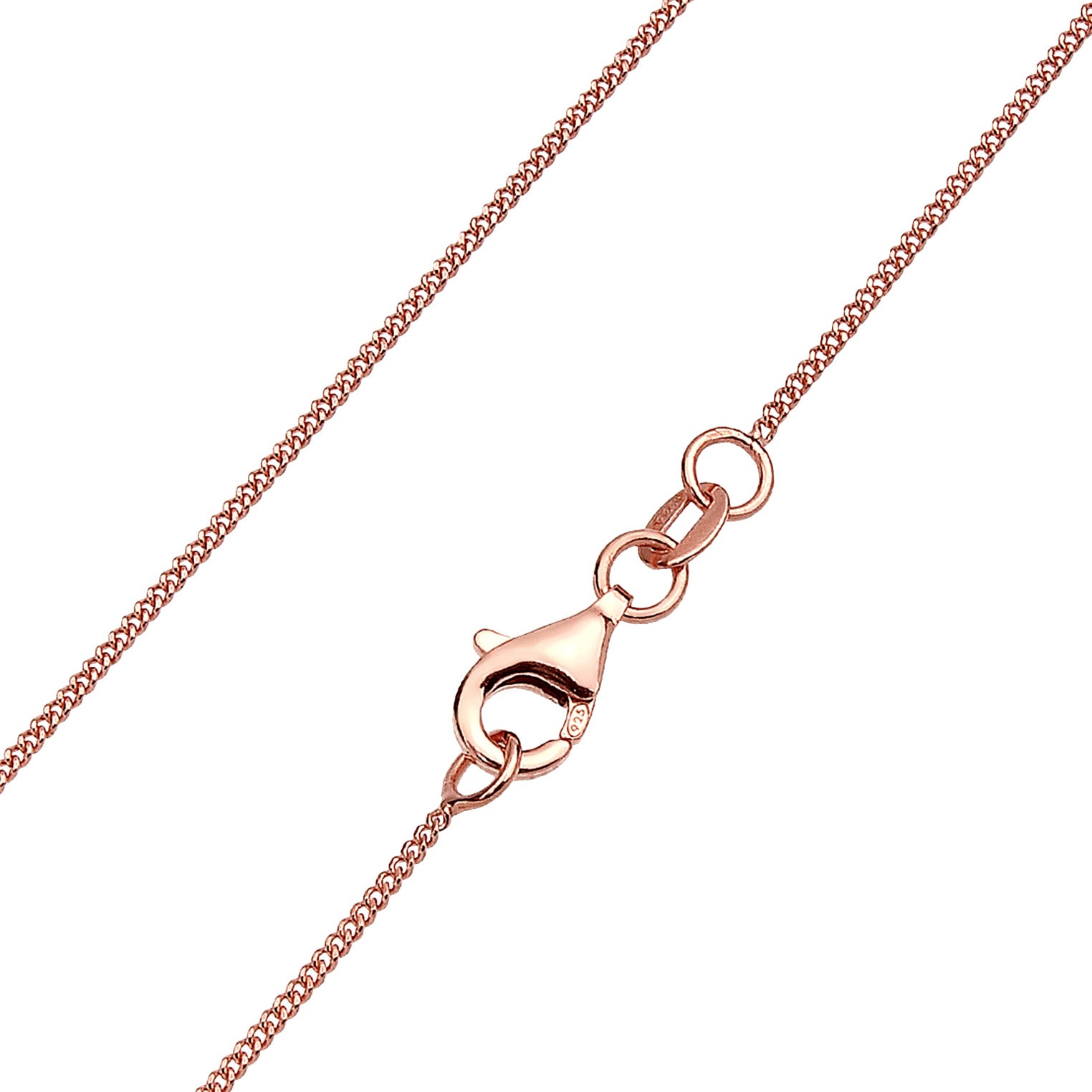 Roségold - Elli | Halskette | Kristall (Braun) | 925 Sterling Silber Rosegold