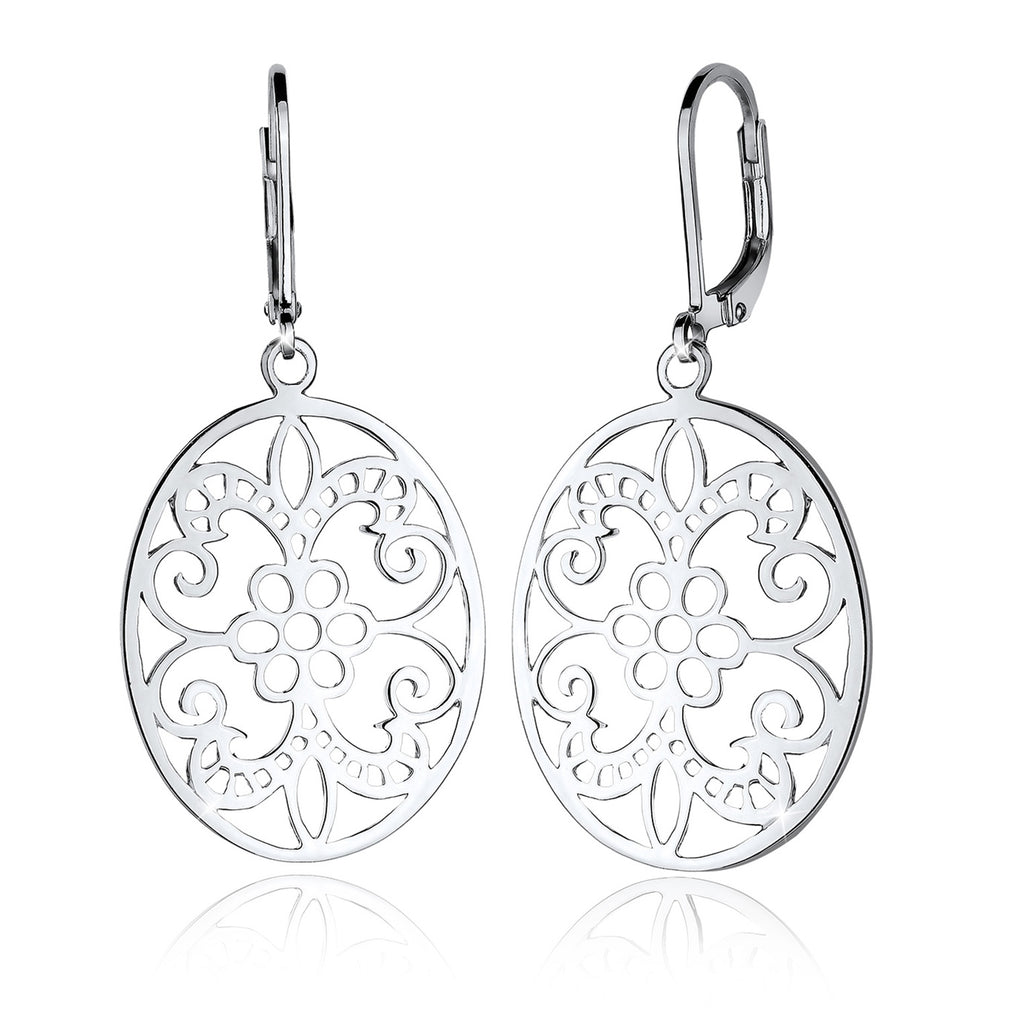 Silber - Elli | Ohrhänger Ornament | 925er Sterling Silber