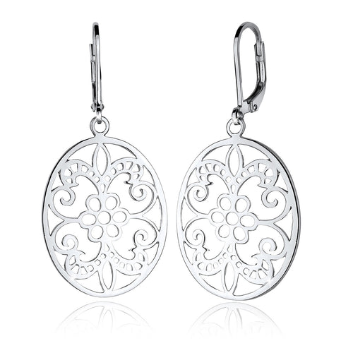 Silber - Elli | Ohrhänger Ornament | 925er Sterling Silber