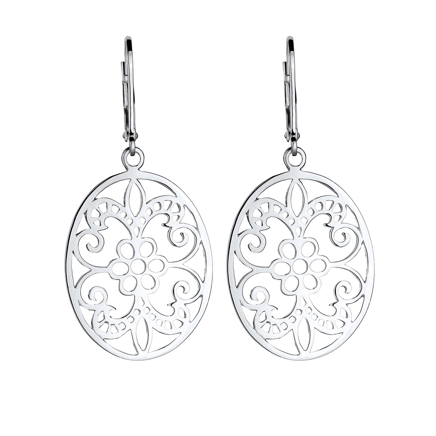 Silber - Elli | Ohrhänger Ornament | 925er Sterling Silber