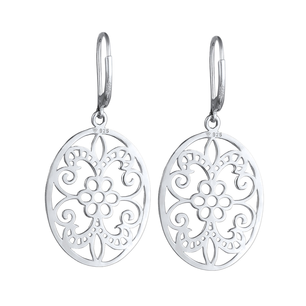 Silber - Elli | Ohrhänger Ornament | 925er Sterling Silber
