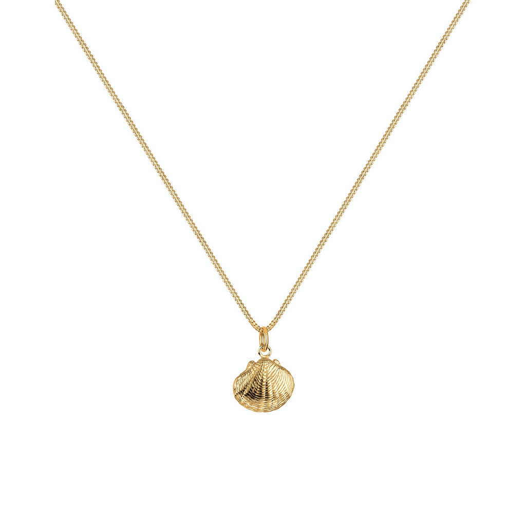 Gold - Elli | Halskette Muschel | 925 Sterling Silber vergoldet