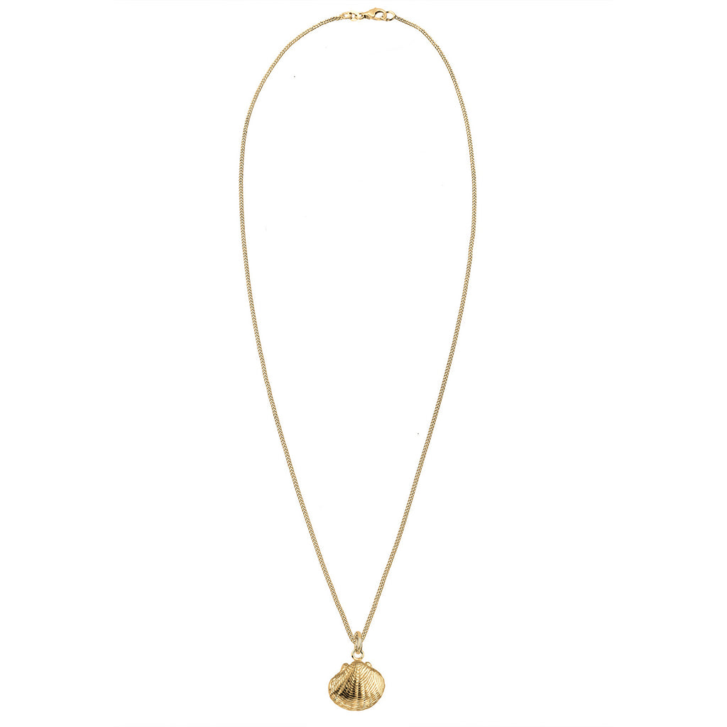 Gold - Elli | Halskette Muschel | 925 Sterling Silber vergoldet