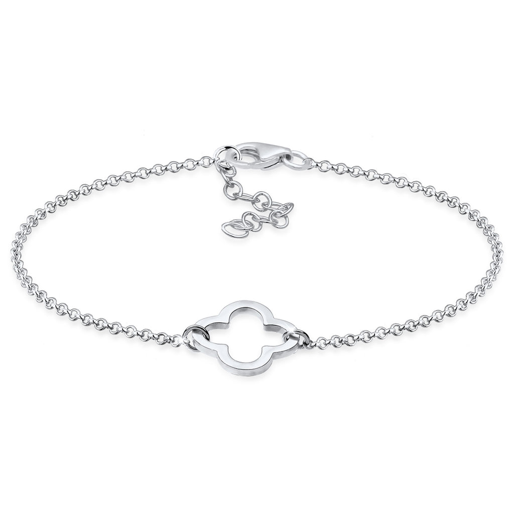 Silber - Elli | Armband Kleeblatt | 925er Sterling Silber