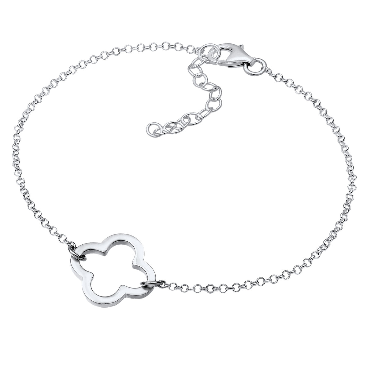 Silber - Elli | Armband Kleeblatt | 925er Sterling Silber