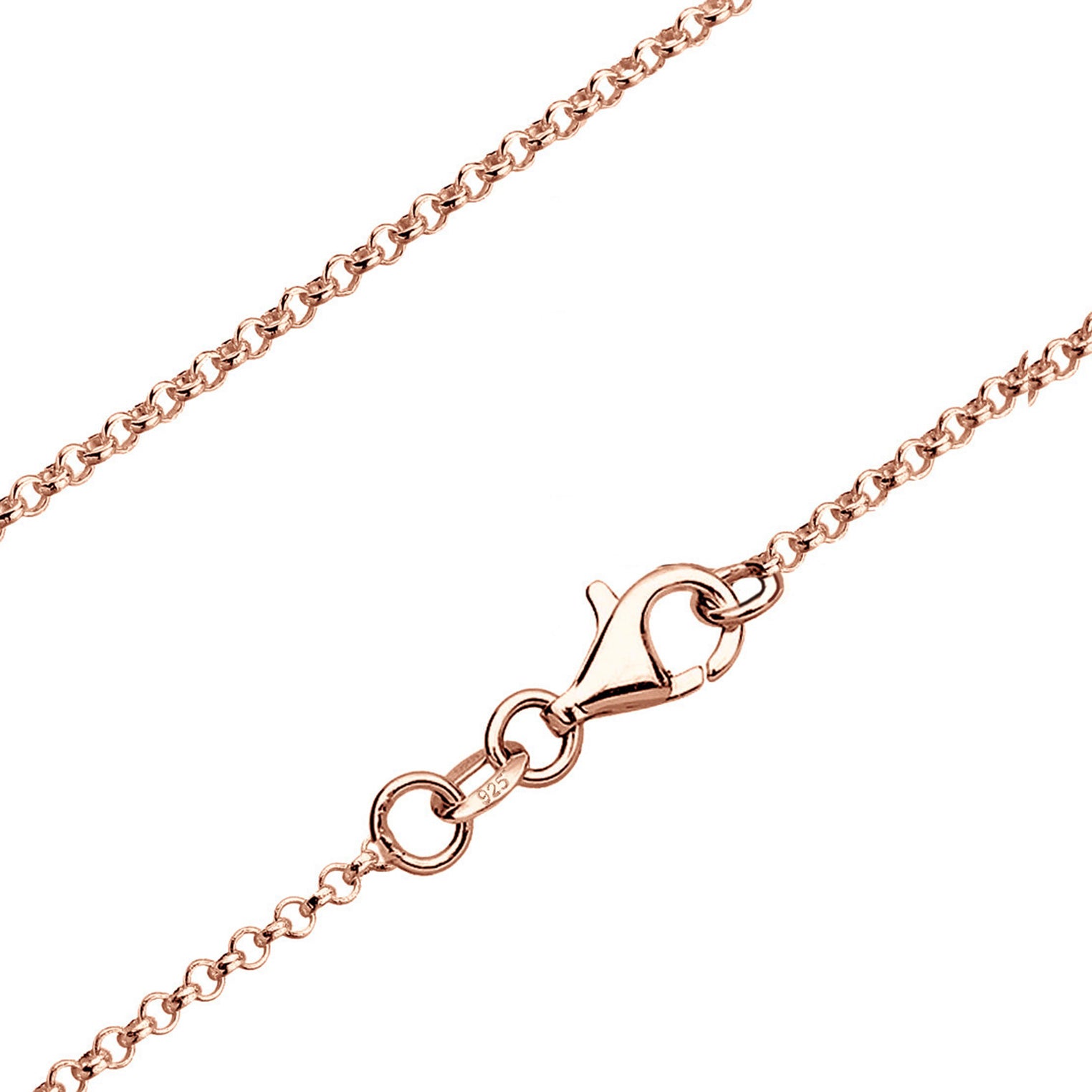 Roségold - Elli | Halskette Kleeblatt Anhänger | 925 Sterling Silber Rosegold