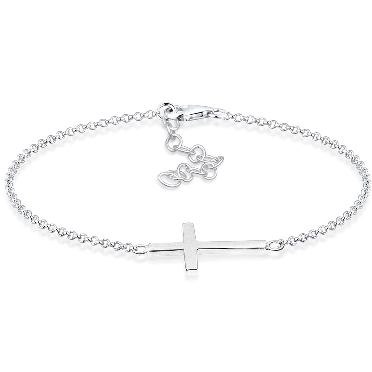 Silber - Elli | Armband Kreuz | 925er Sterling Silber