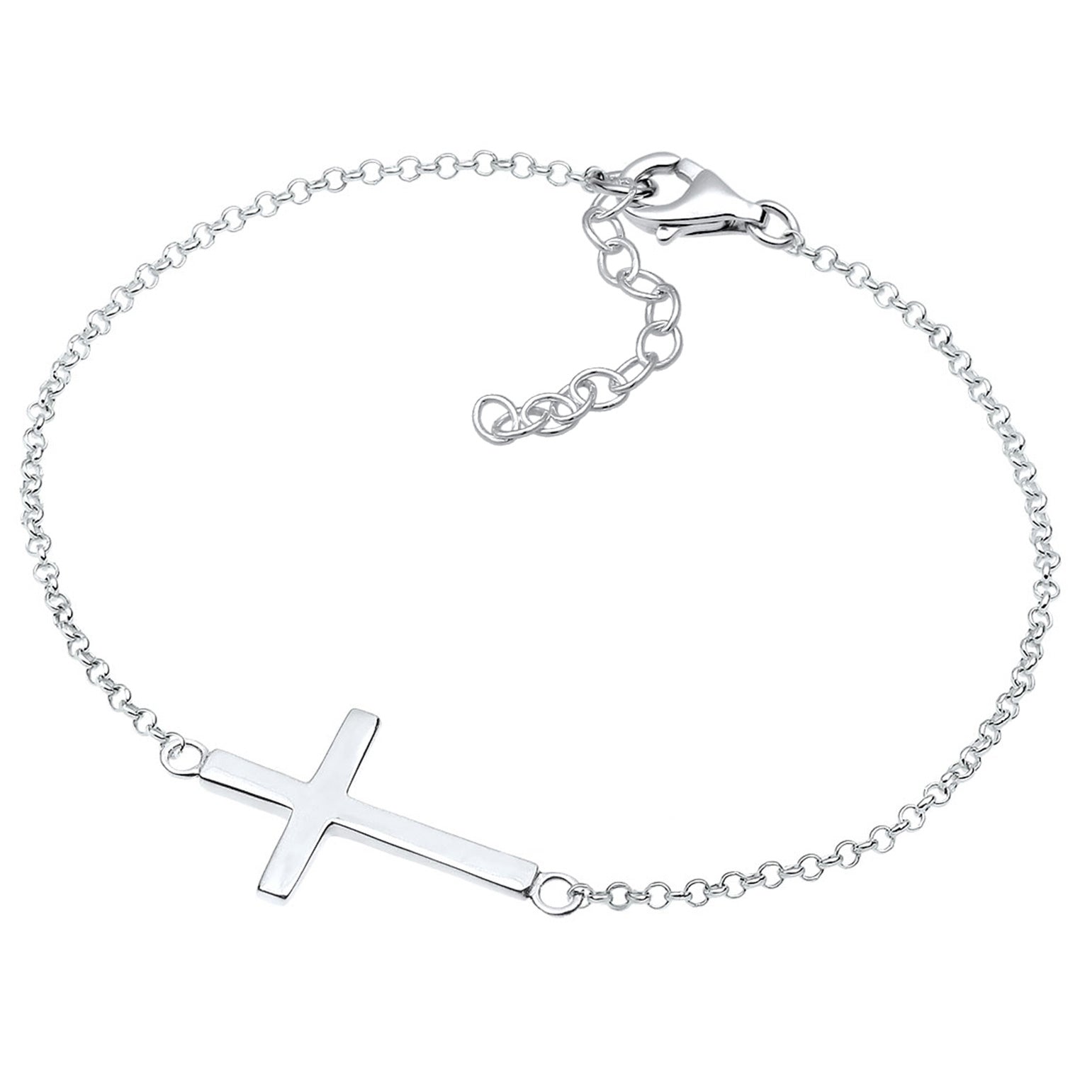 Silber - Elli | Armband Kreuz | 925er Sterling Silber