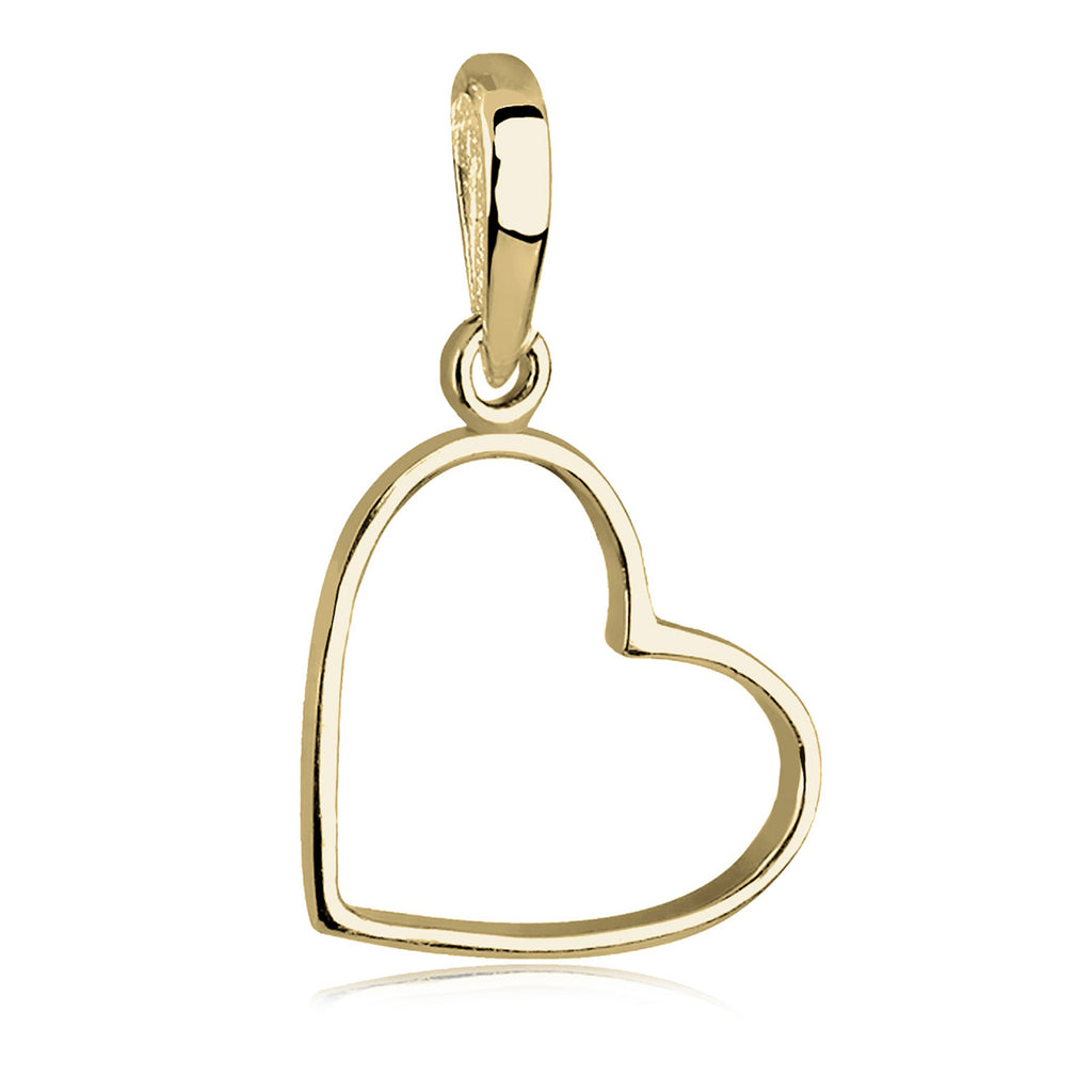 Gold - Elli PREMIUM | Anhänger Herz | 375 Gelbgold