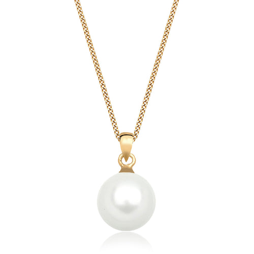 Gold - Elli PREMIUM | Halskette | Perle | 585 Gelbgold