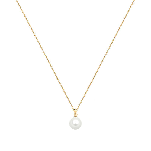 Gold - Elli PREMIUM | Halskette | Perle | 585 Gelbgold