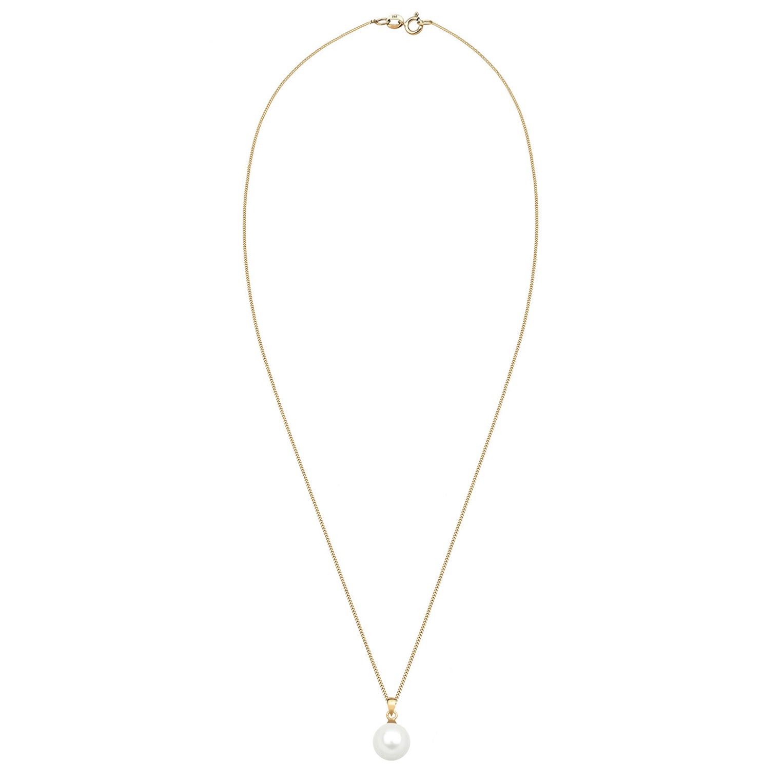 Gold - Elli PREMIUM | Halskette | Perle | 585 Gelbgold