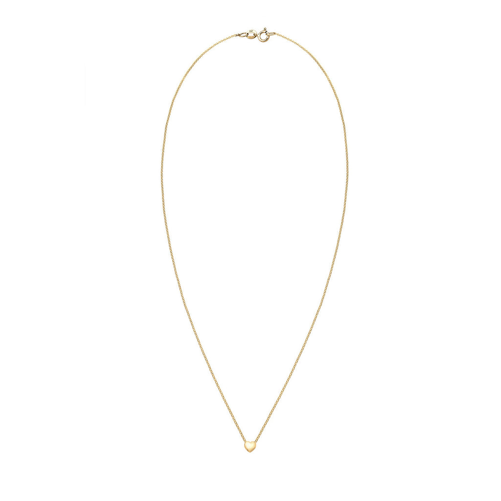 Gold - Elli PREMIUM | Halskette Herz Anhänger | 585 Gelbgold
