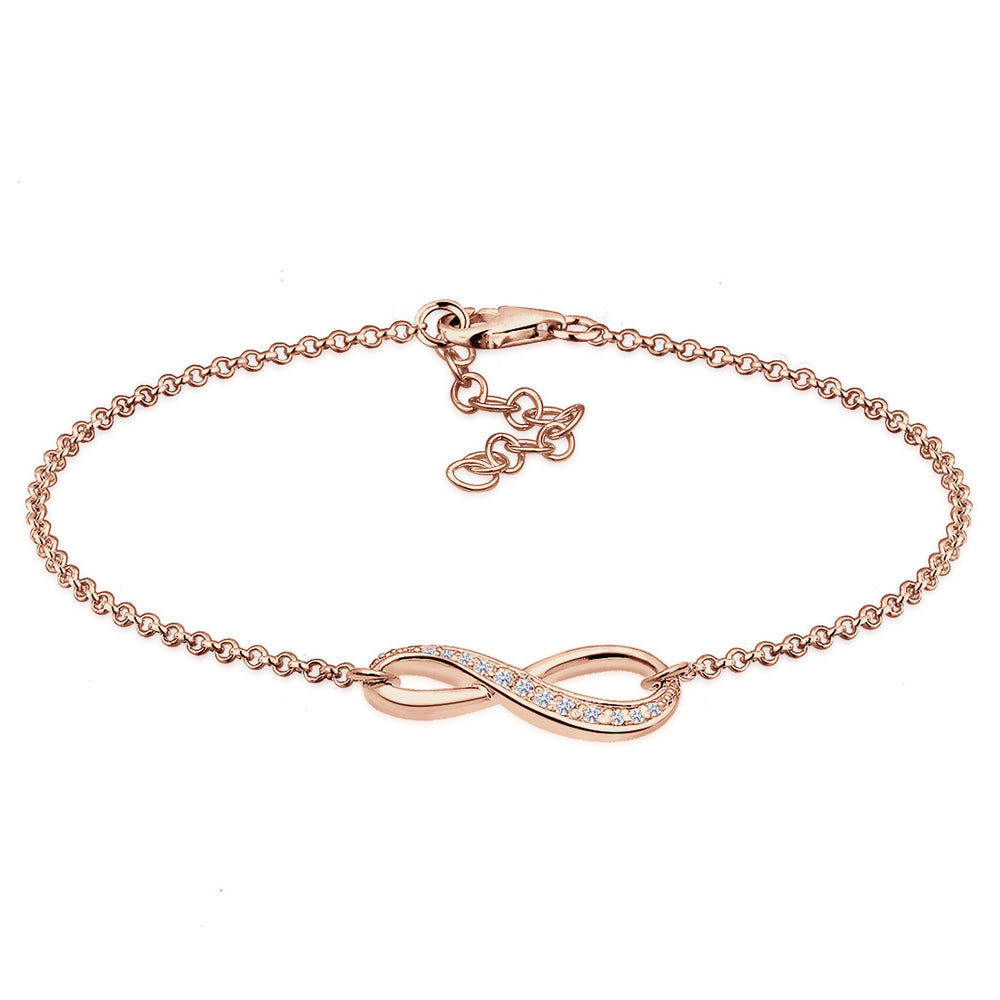 Armband Infinity | Zirkonia ( Weiß )