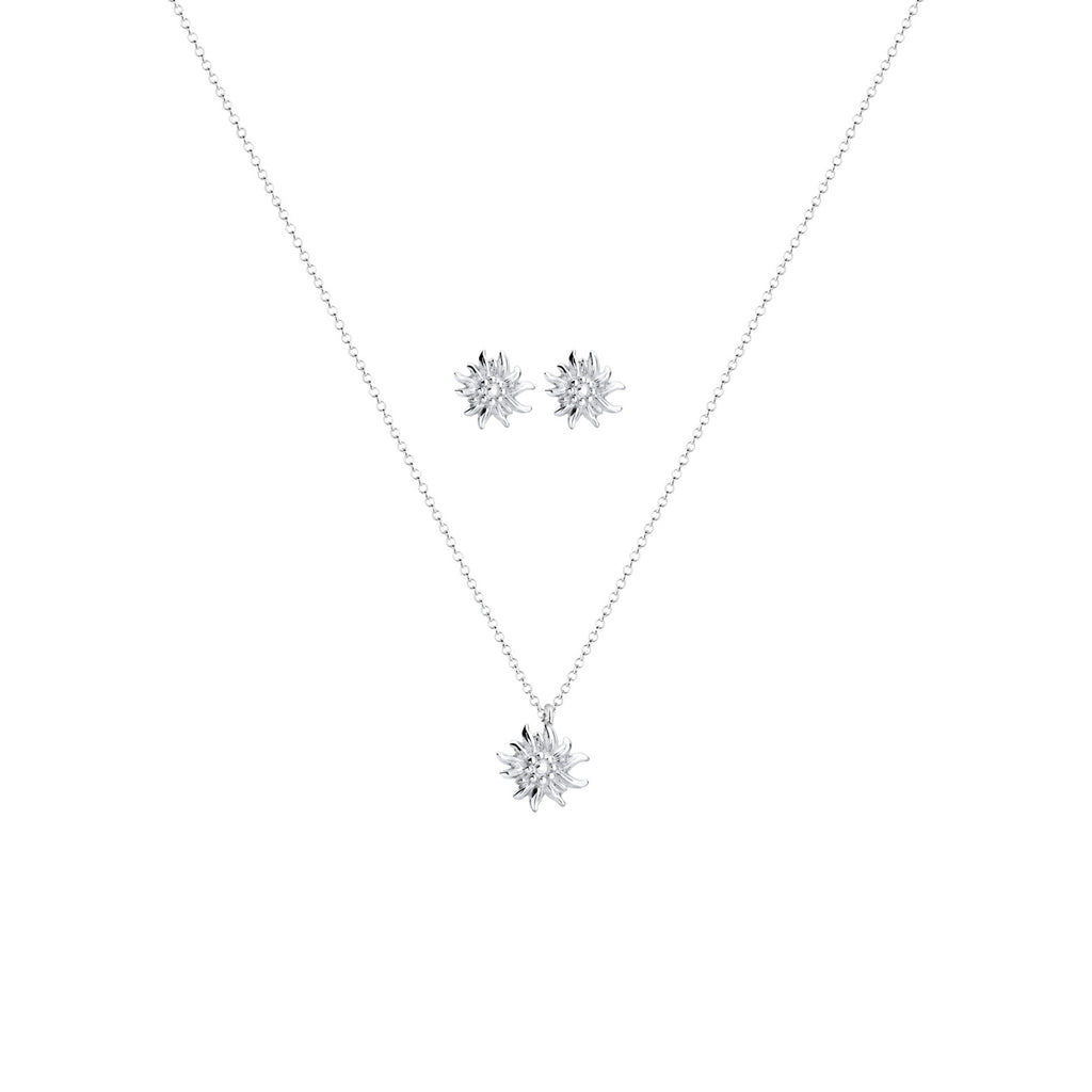 Silber - Elli | Schmuckset  Edelweiss | 925er Sterling Silber