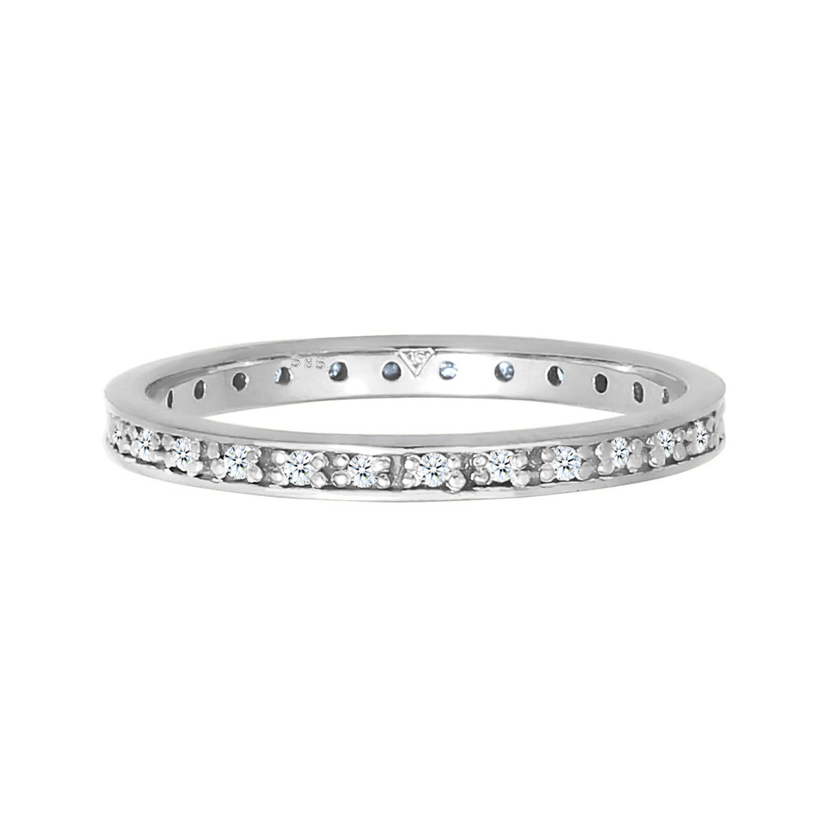 Weiß - Elli DIAMONDS | Verlobungsring | Diamant ( Weiß, 0,14 ct ) | 585 Weißgold