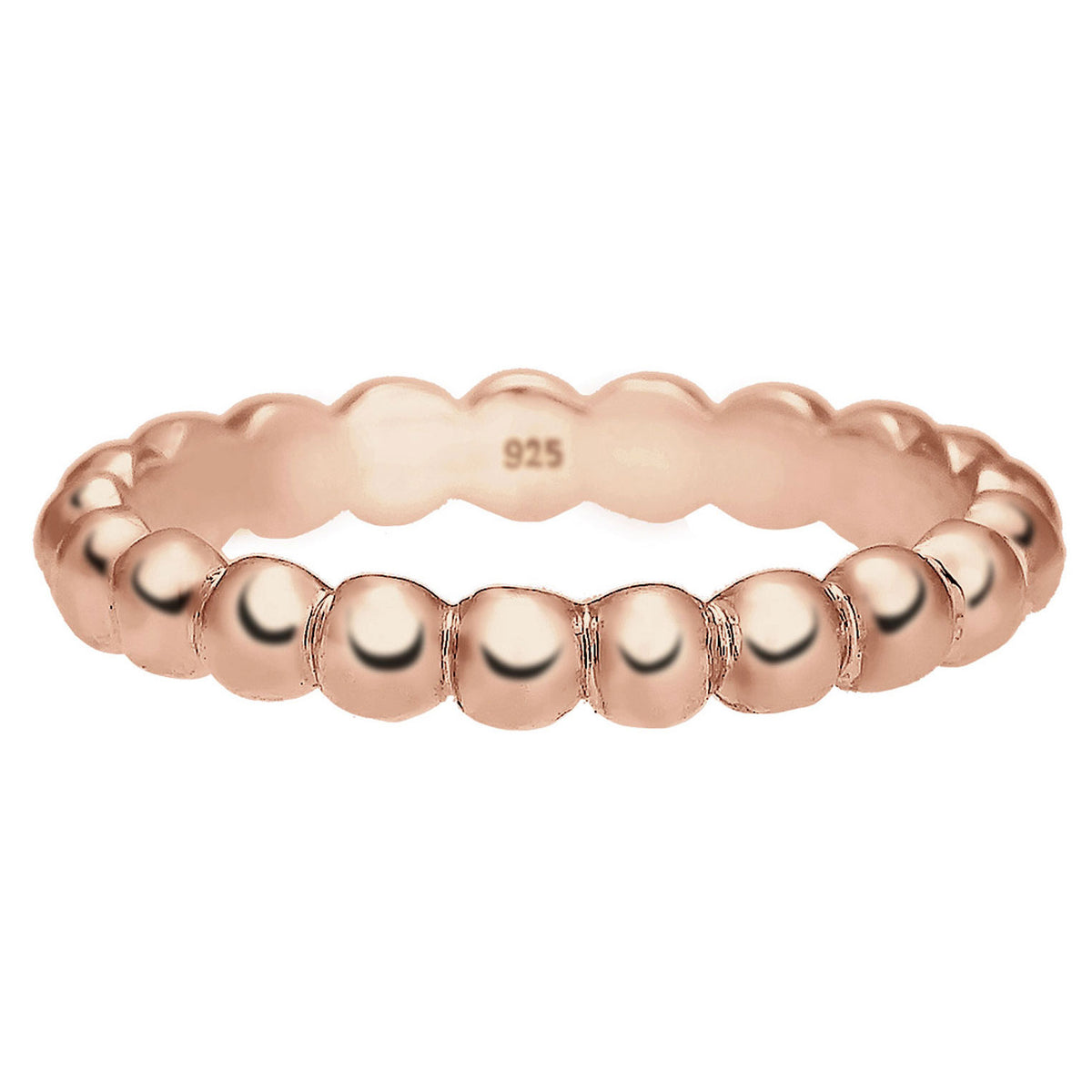 Roségold - Elli | Ring Kugel | 925 Sterling Silber Rosegold