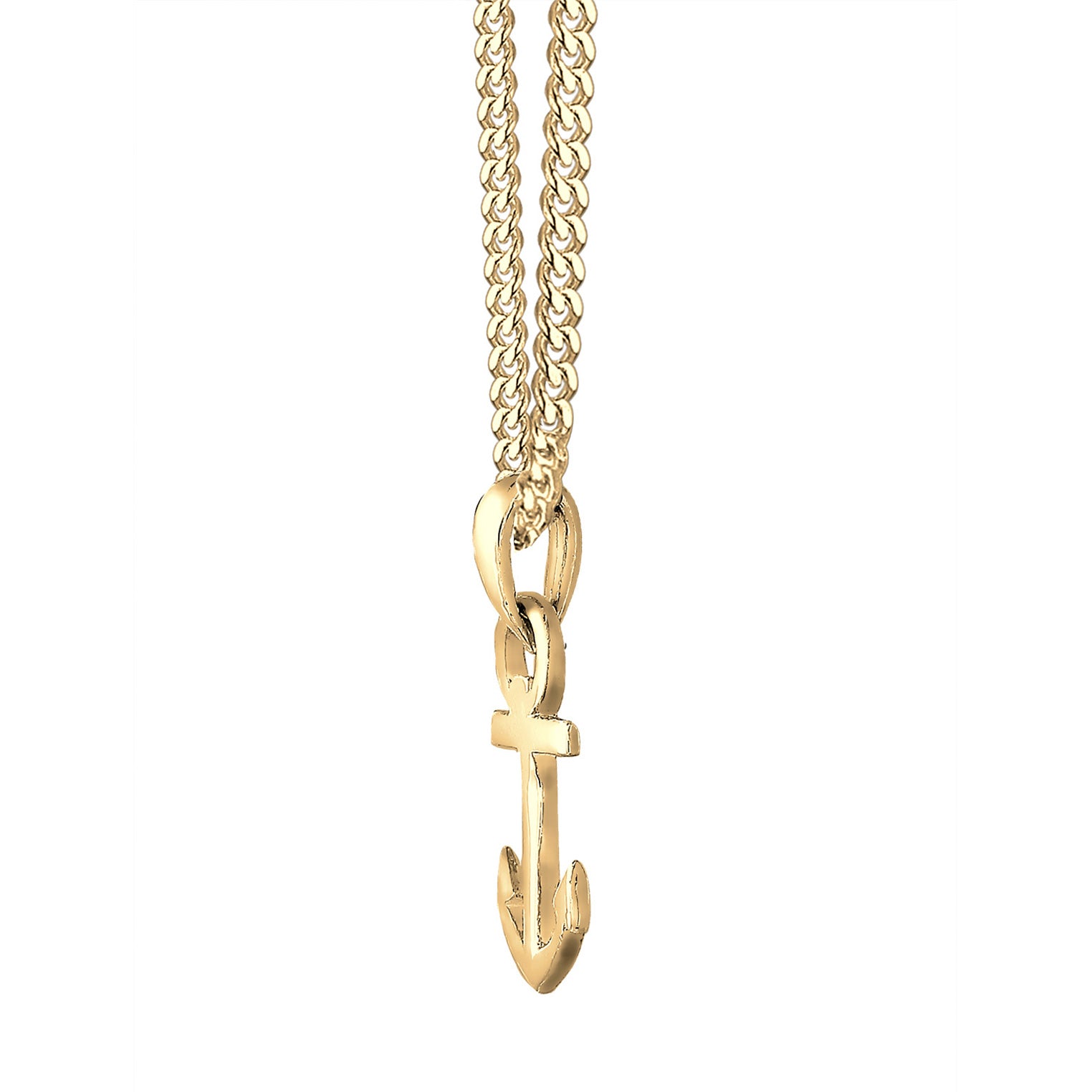 Gold - Elli PREMIUM | Halskette Anker | 585 Gelbgold