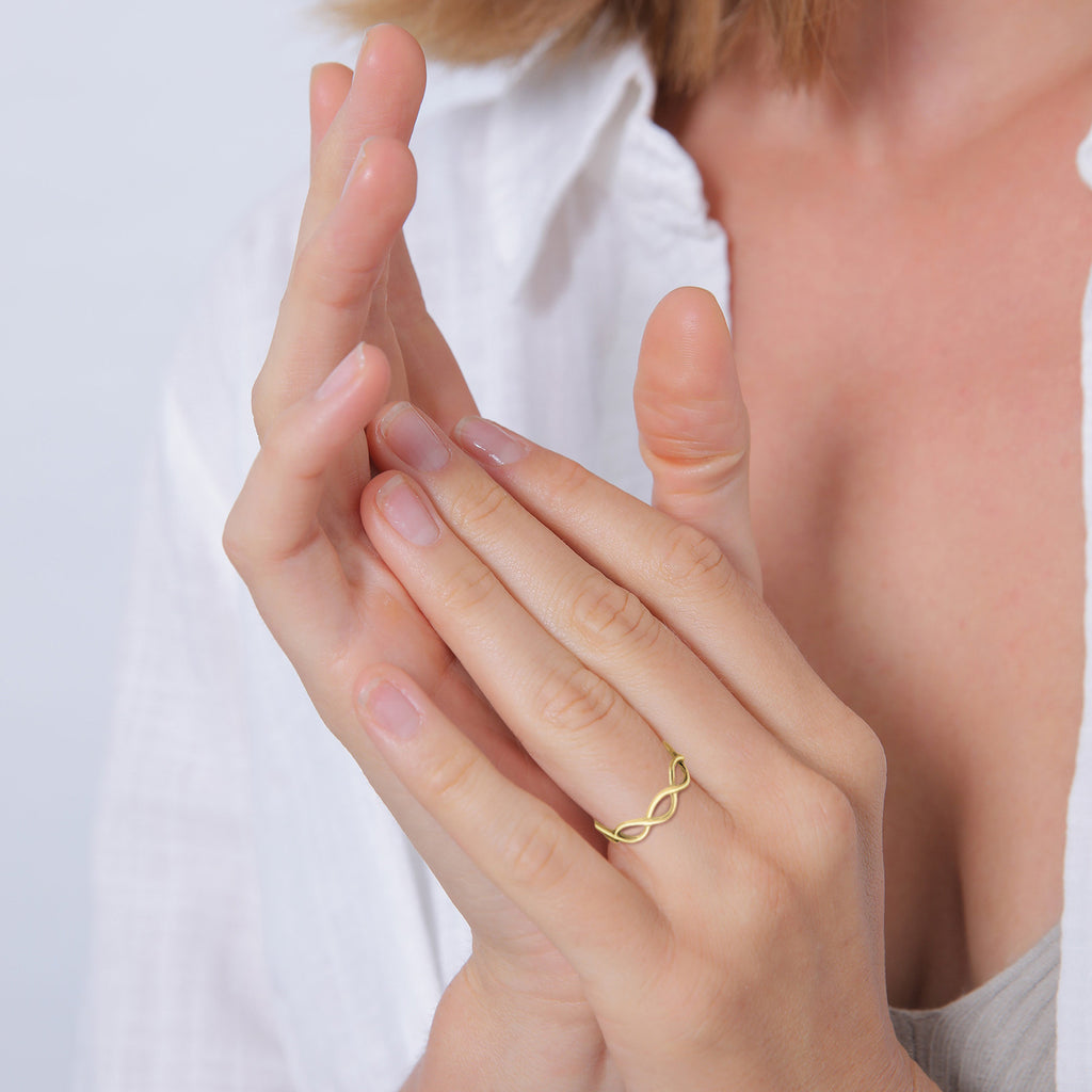Gold - Elli PREMIUM | Ring Infinity | 375 Gelbgold