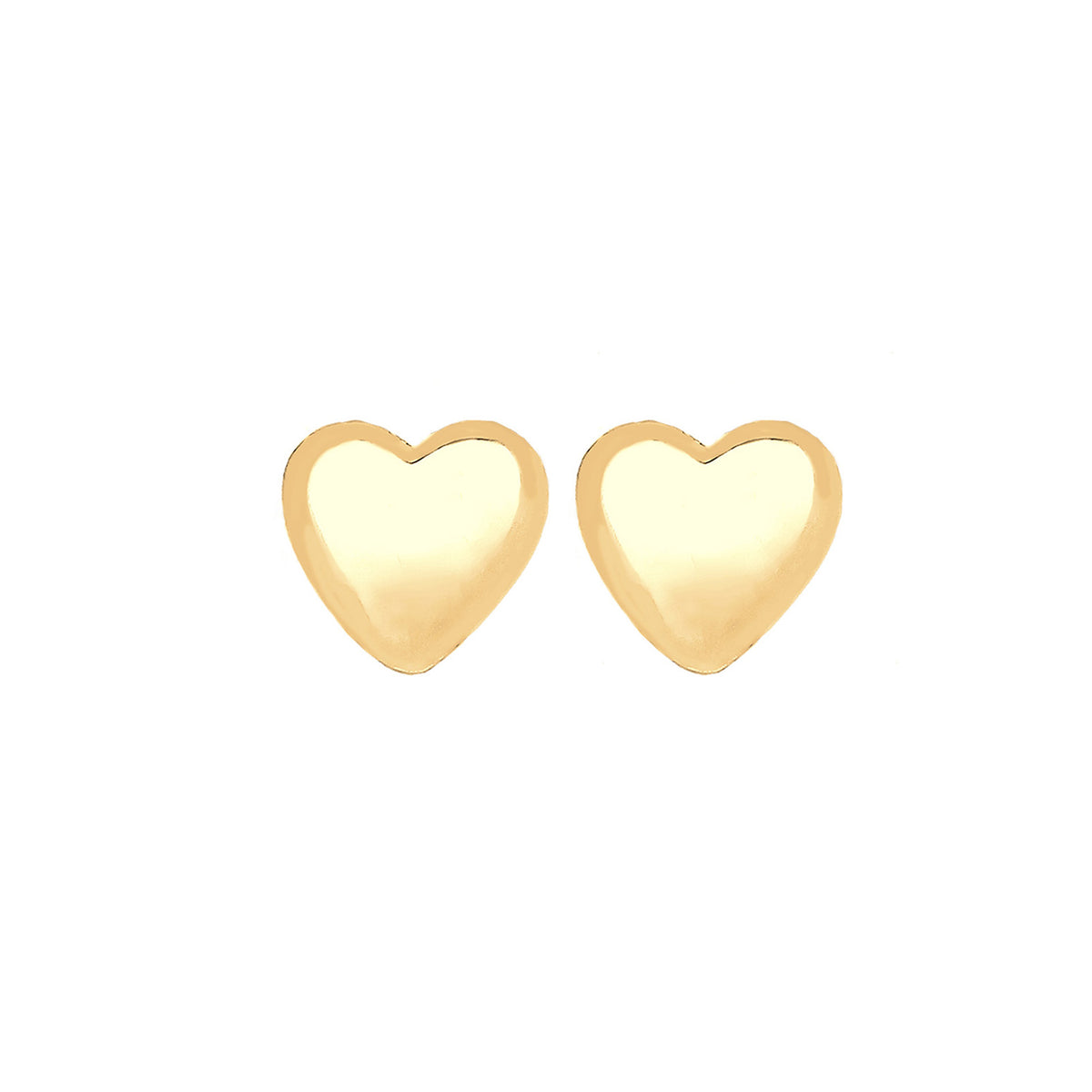 Gold - Elli PREMIUM | Ohrstecker Herz | 585 Gelbgold