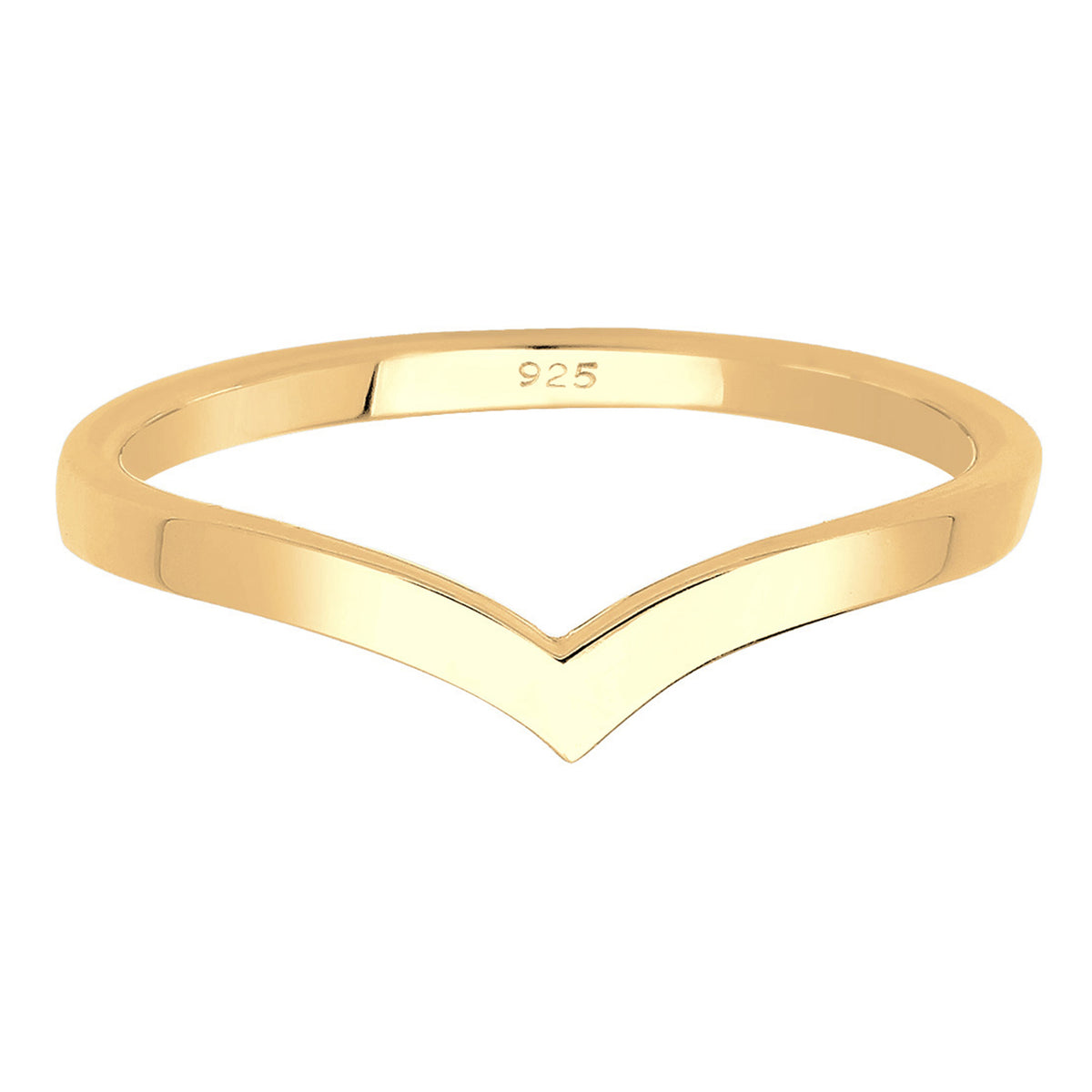 Gold - Elli | Ring V-Stacking | 925 Sterling Silber