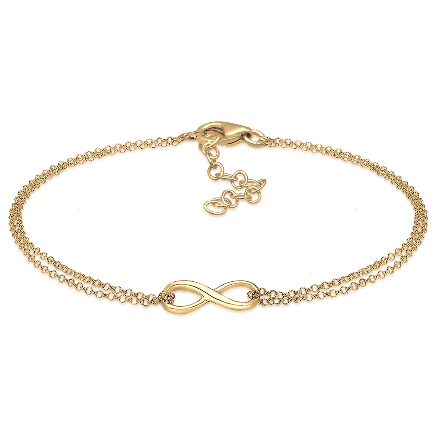 Gold - Elli | Armband Infinity | 925 Sterling Silber vergoldet
