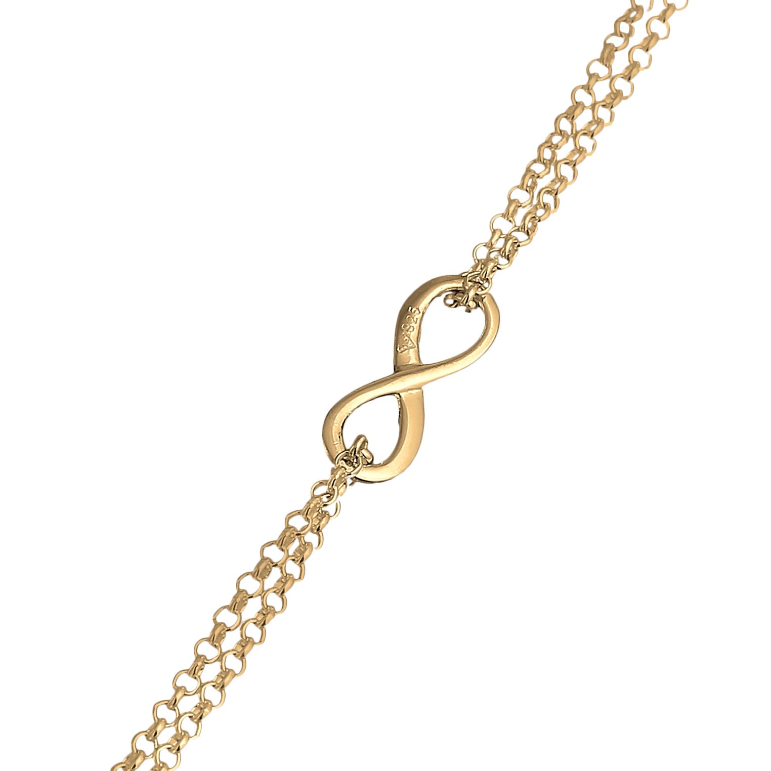 Gold - Elli | Armband Infinity | 925 Sterling Silber vergoldet