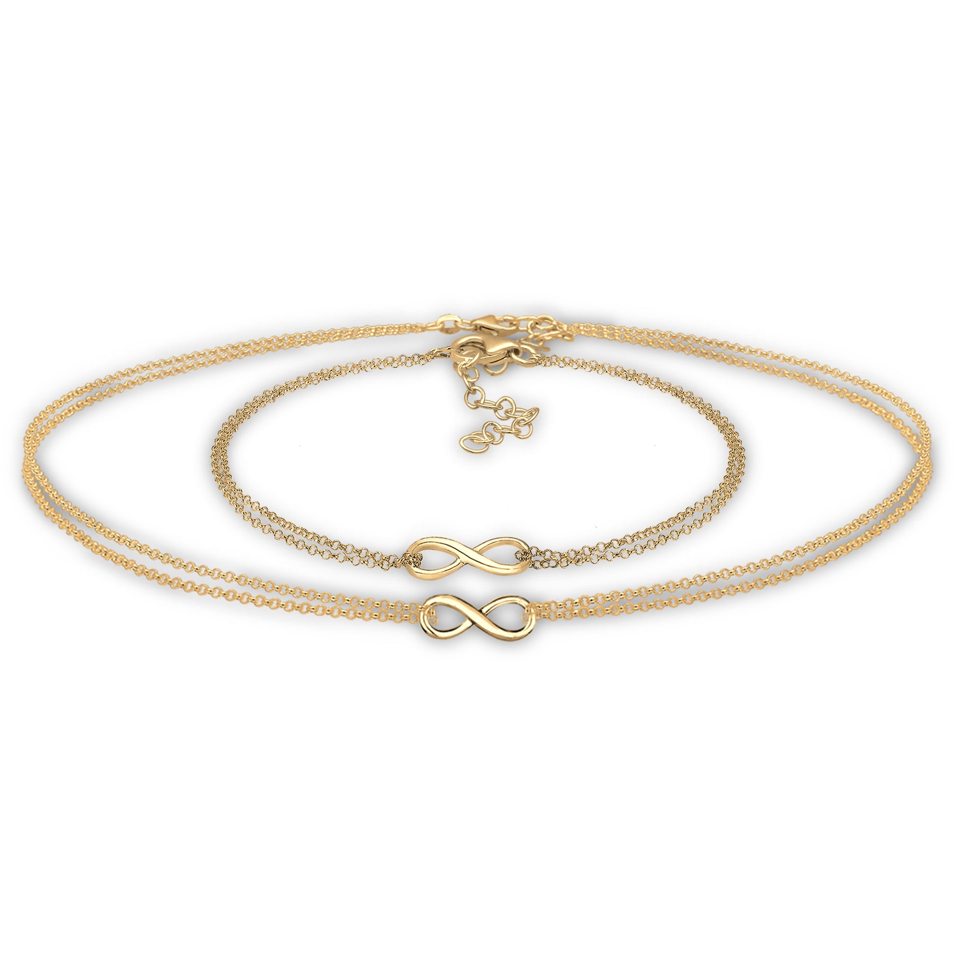 Infinity Symbol Choker & Armband Schmuck Set