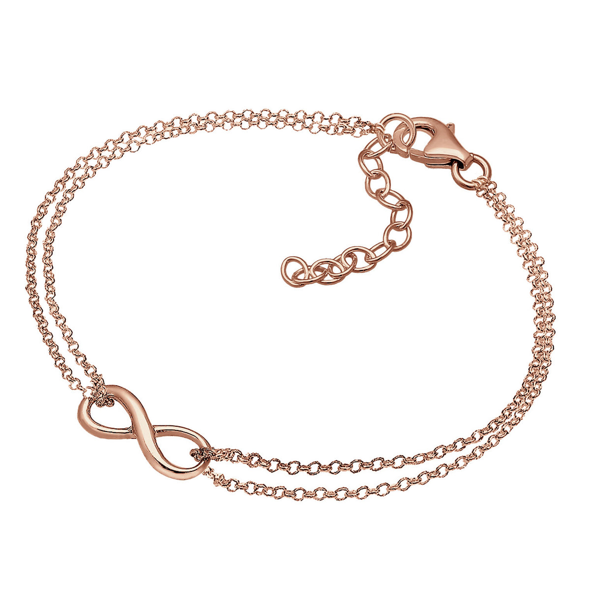 Roségold - Elli | Armband Infinity | 925 Sterling Silber Rosegold