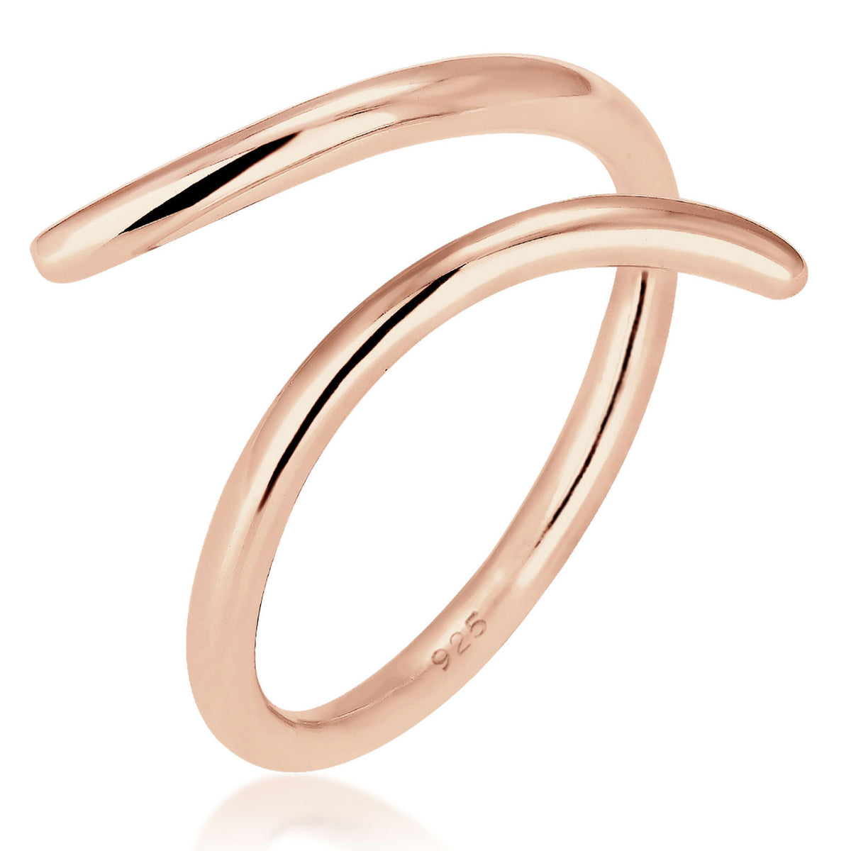 Roségold - Elli | Ring Geo | 925 Sterling Silber Rosegold