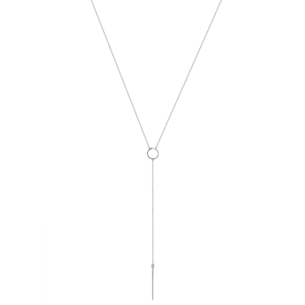 Silber - Elli | Y-Halskette Geo | 925er Sterling Silber