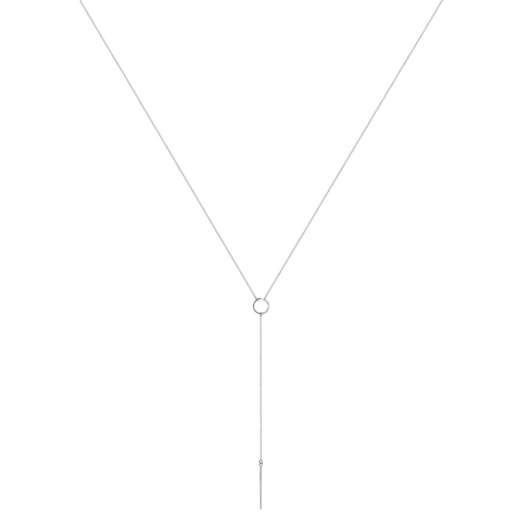 Silber - Elli | Y-Halskette Geo | 925er Sterling Silber