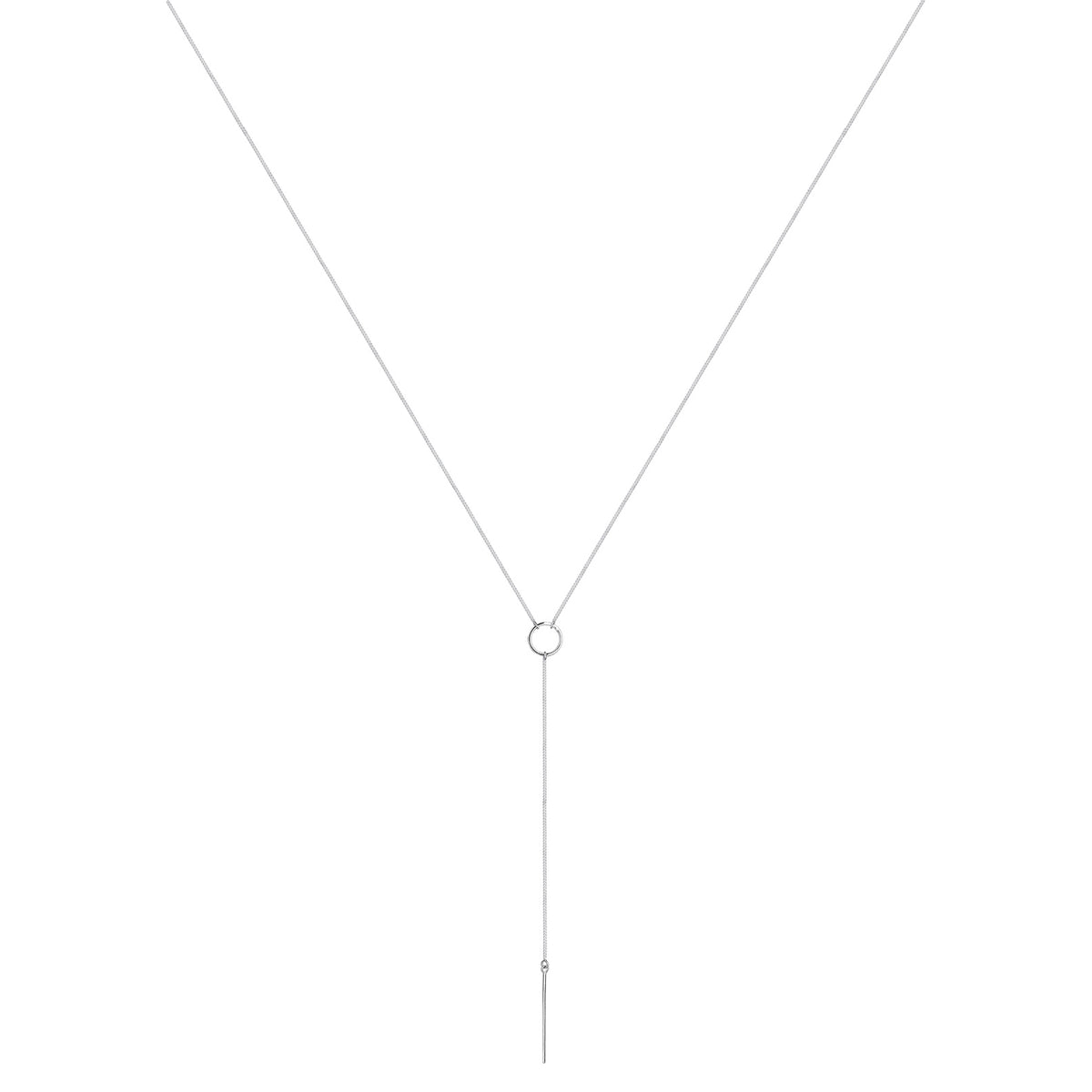 Silber - Elli | Y-Halskette Geo | 925er Sterling Silber