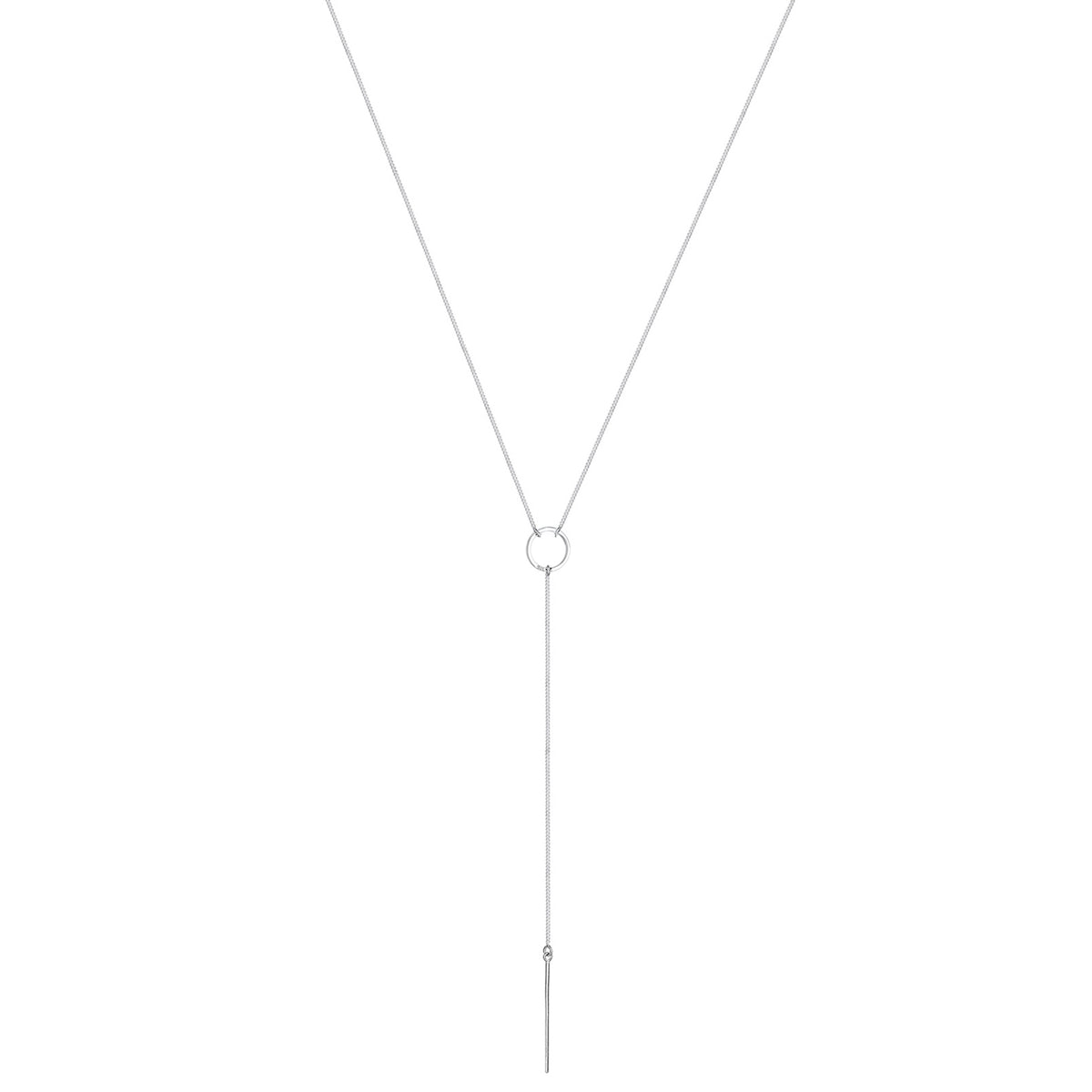 Silber - Elli | Y-Halskette Geo | 925er Sterling Silber