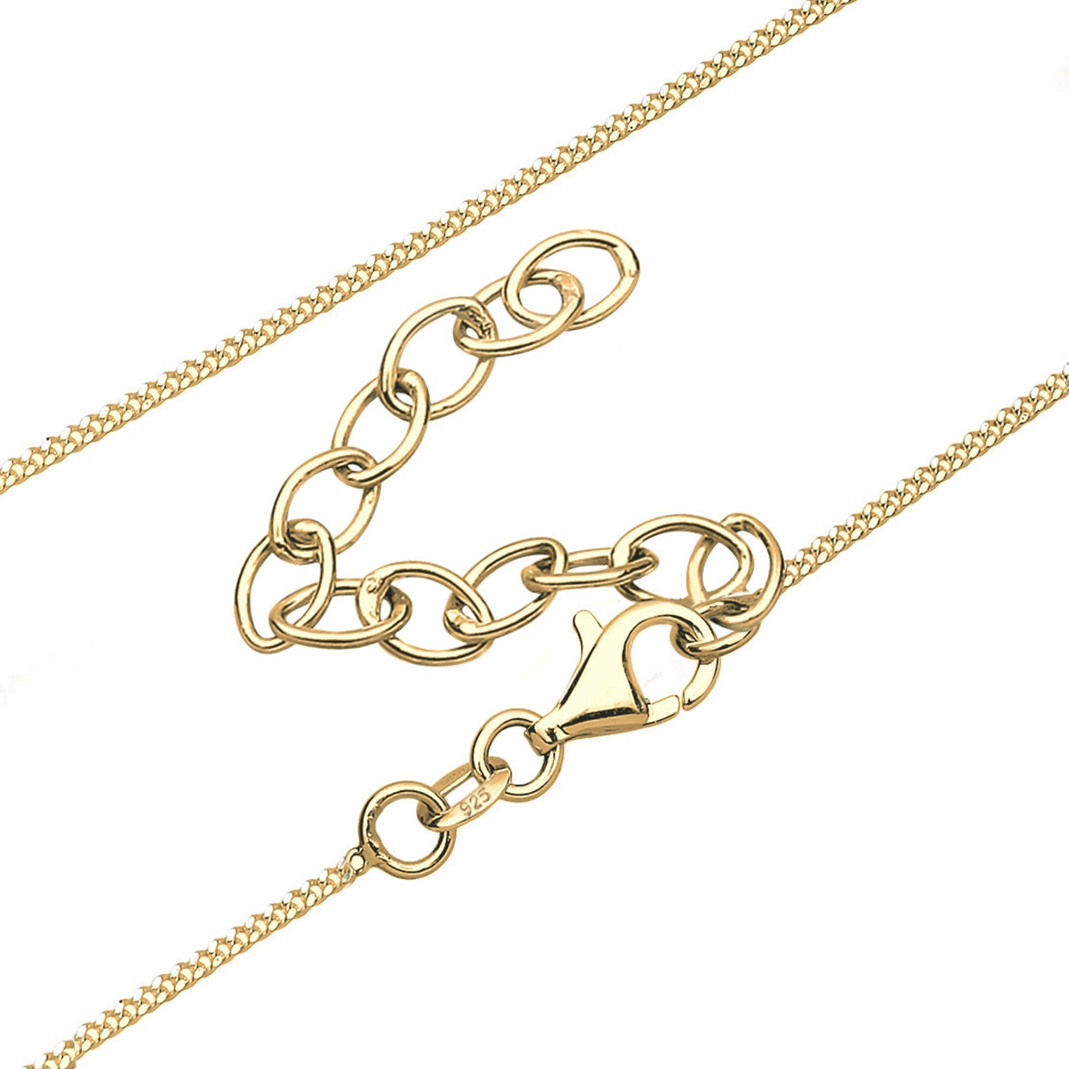 Gold - Elli | Y-Halskette Geo | 925 Sterling Silber vergoldet