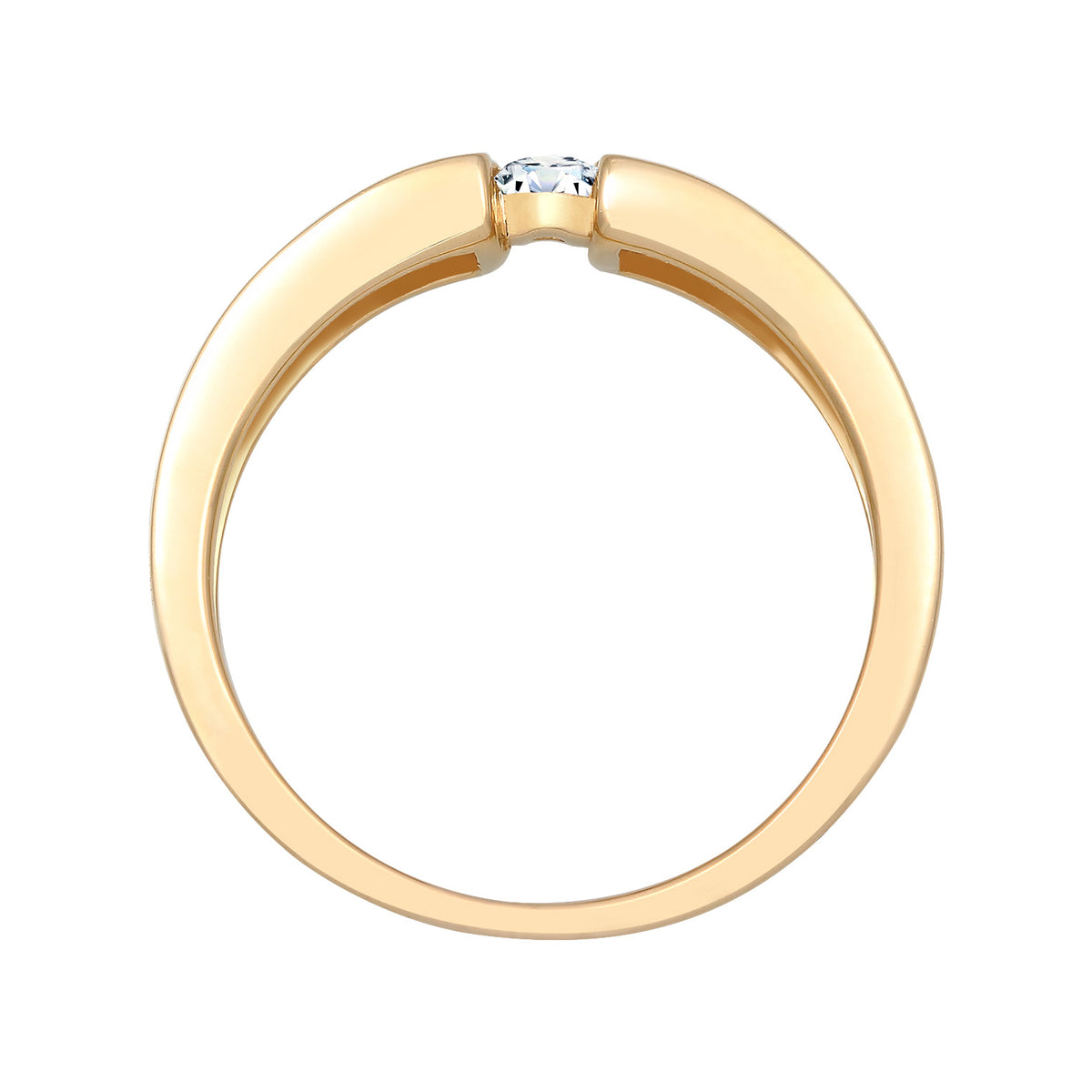 Gold - Elli DIAMONDS | Verlobungsring | Diamant ( Weiß, 0,14 ct ) | 585 Gelbgold