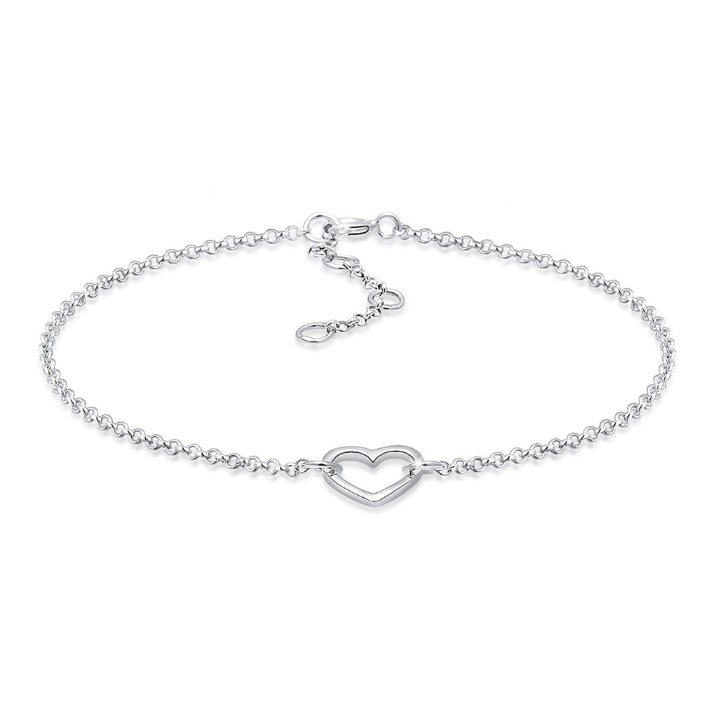 Silber - Elli | Armband Herz | 925er Sterling Silber