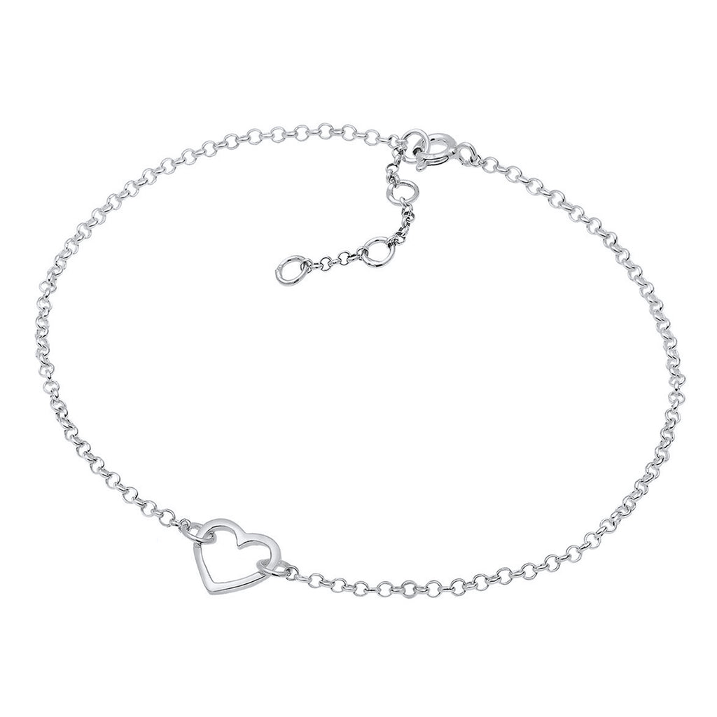 Silber - Elli | Armband Herz | 925er Sterling Silber
