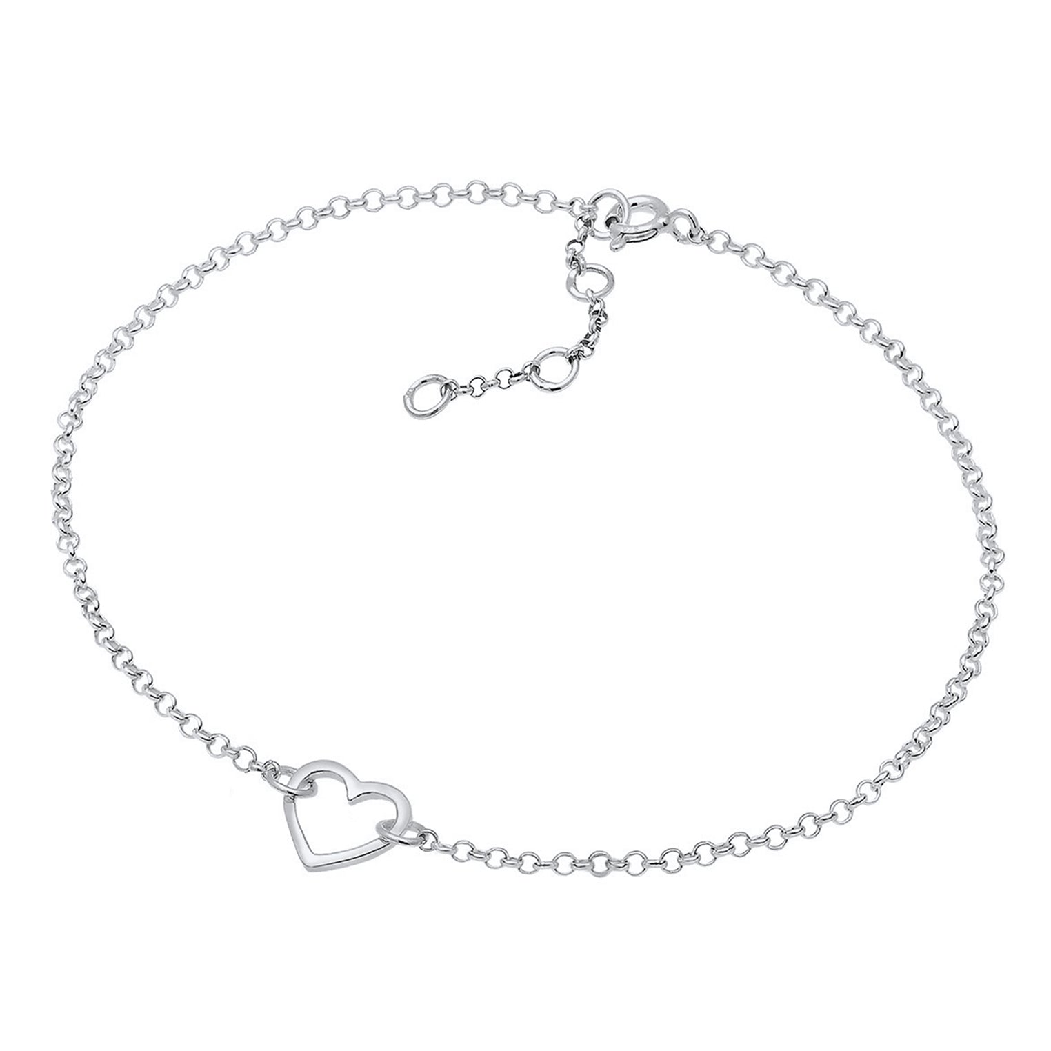 Silber - Elli | Armband Herz | 925er Sterling Silber