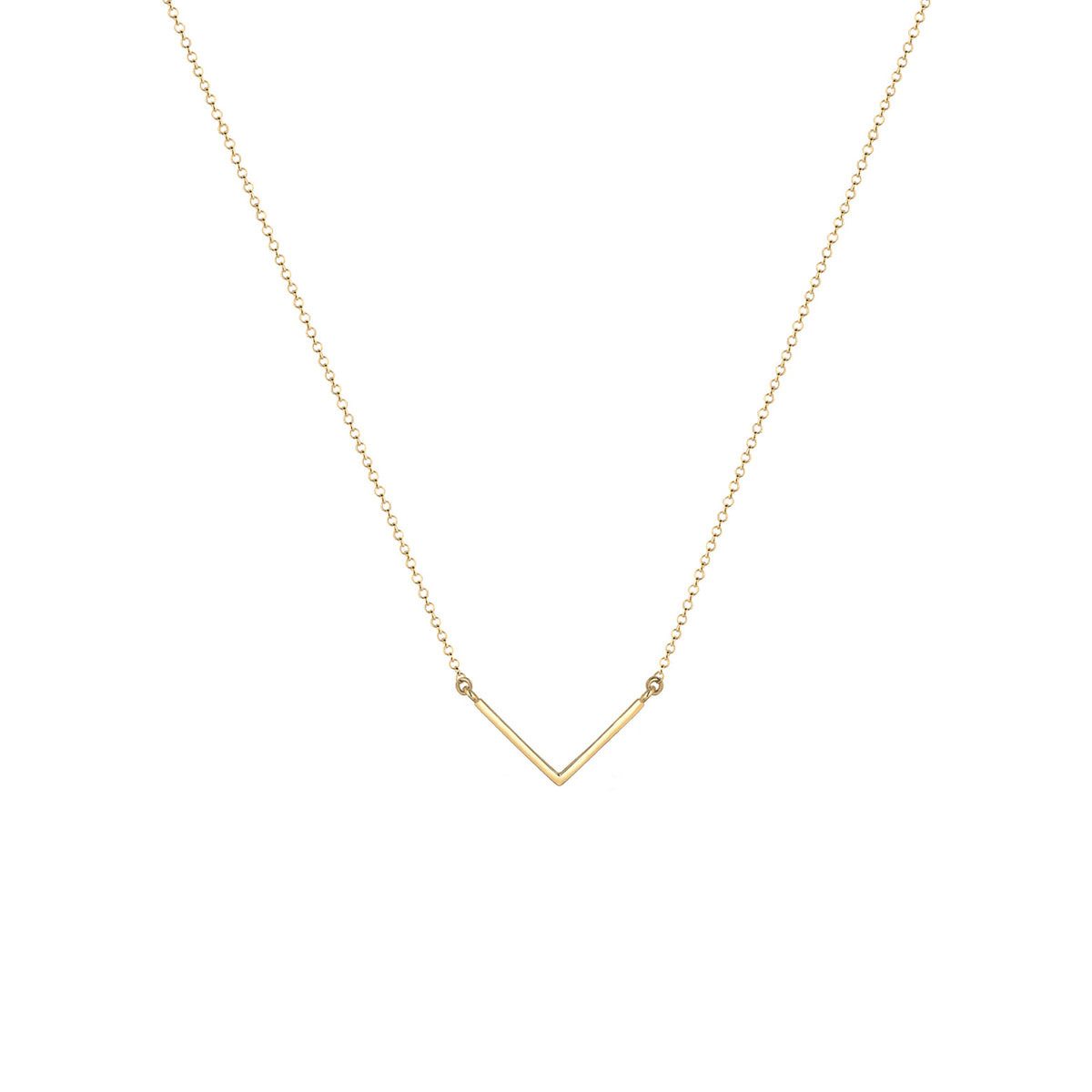 Gold - Elli | Halskette Dreieck | 925 Sterling Silber vergoldet
