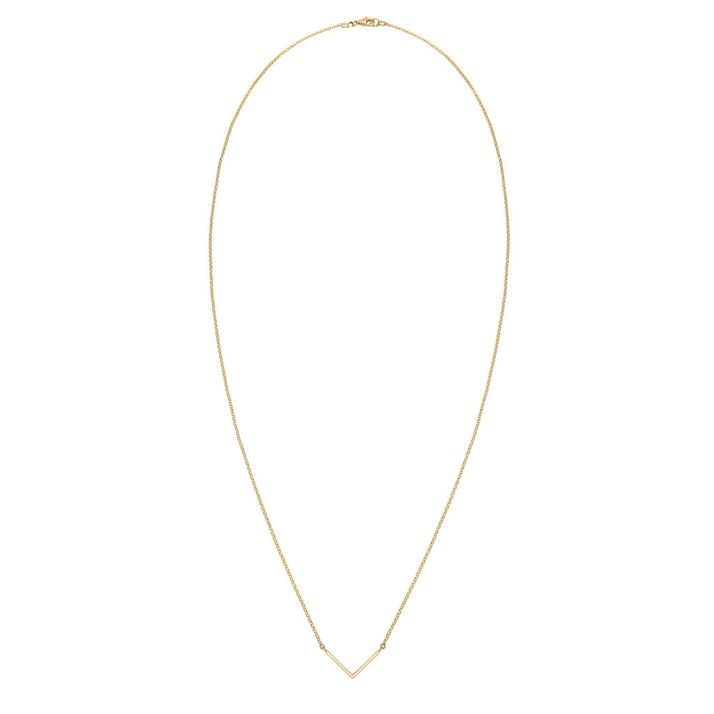 Gold - Elli | Halskette Dreieck | 925 Sterling Silber vergoldet