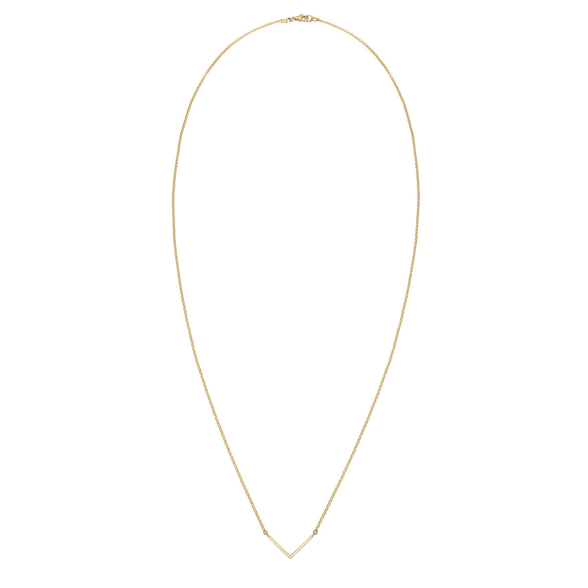 Gold - Elli | Halskette Dreieck | 925 Sterling Silber vergoldet