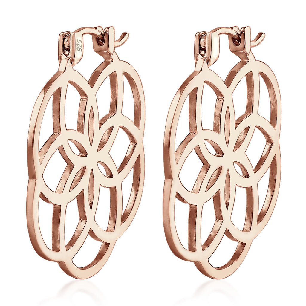 Roségold - Elli | Creole Ornament | 925 Sterling Silber Rosegold