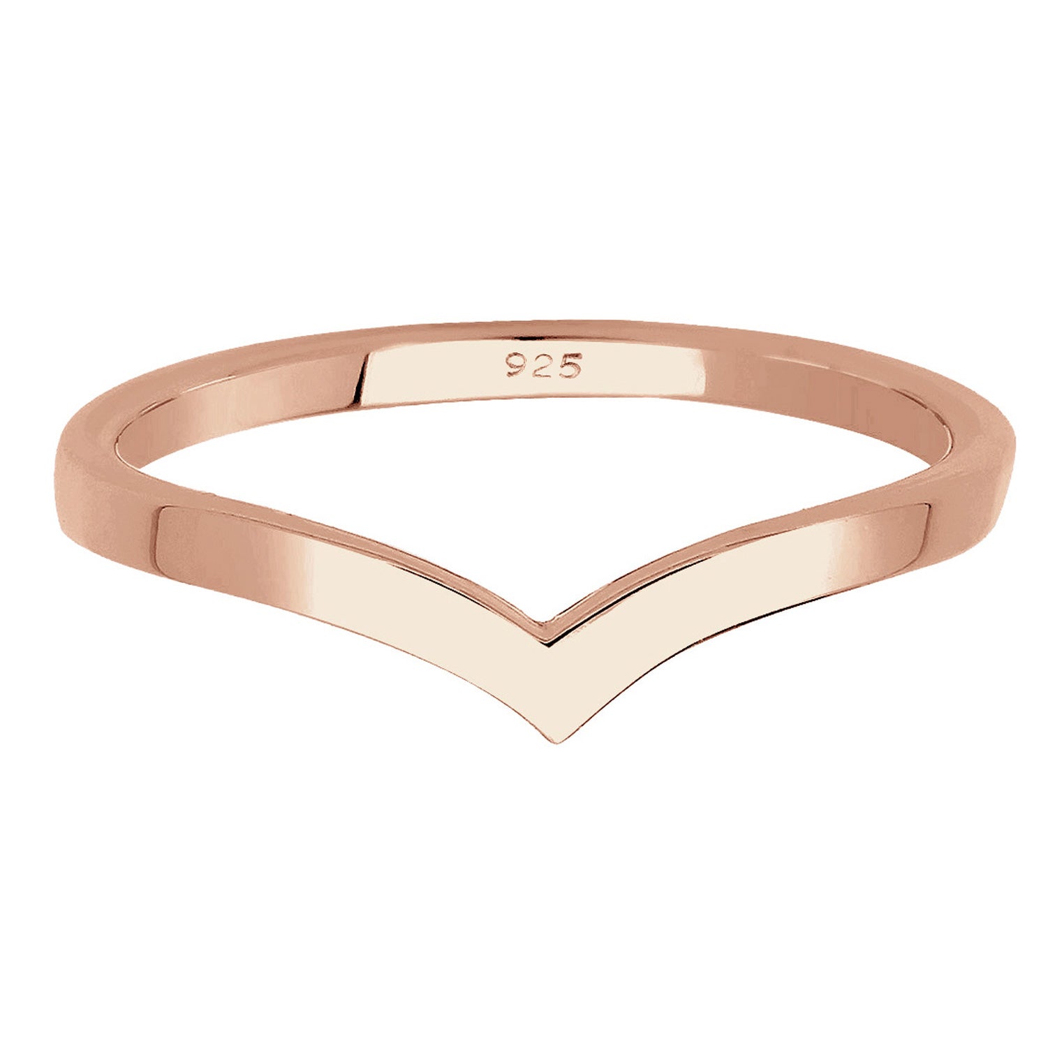 Roségold - Elli | Bandring | 925 Sterling Silber Rosegold