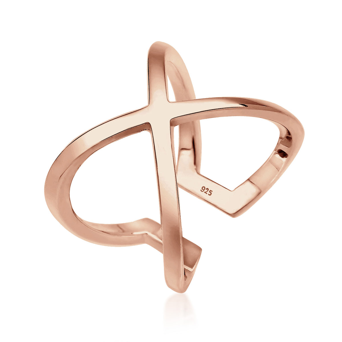 Roségold - Elli | Ring Geo | 925 Sterling Silber Rosegold