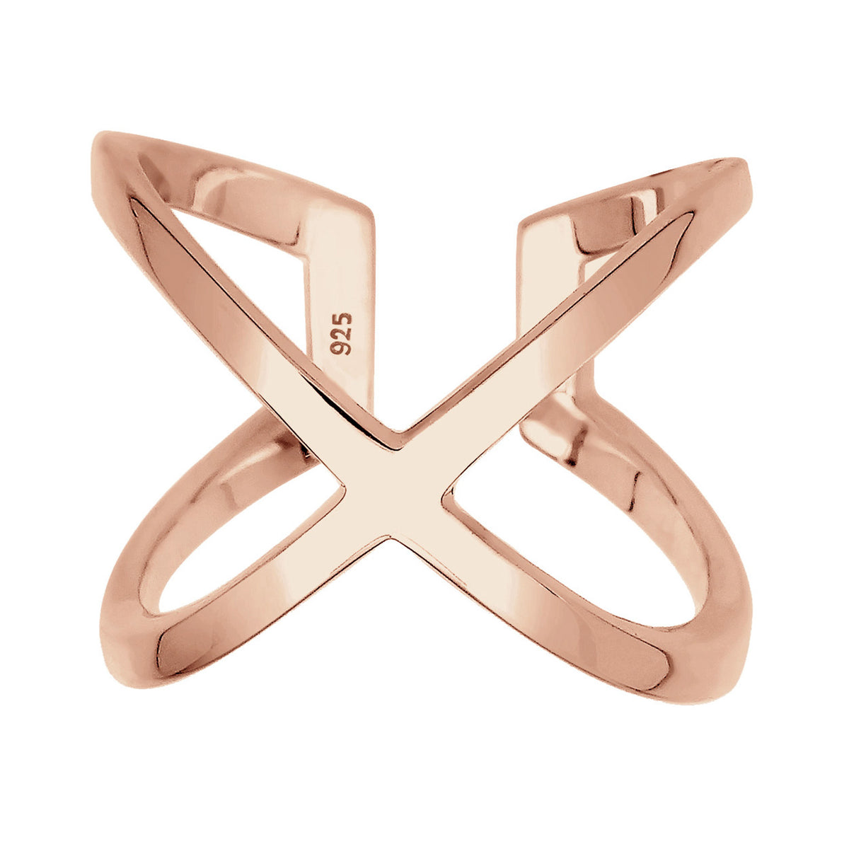 Roségold - Elli | Ring Geo | 925 Sterling Silber Rosegold
