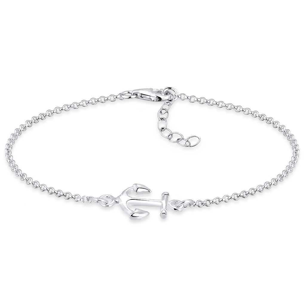 Silber - Elli | Armband Anker | 925er Sterling Silber