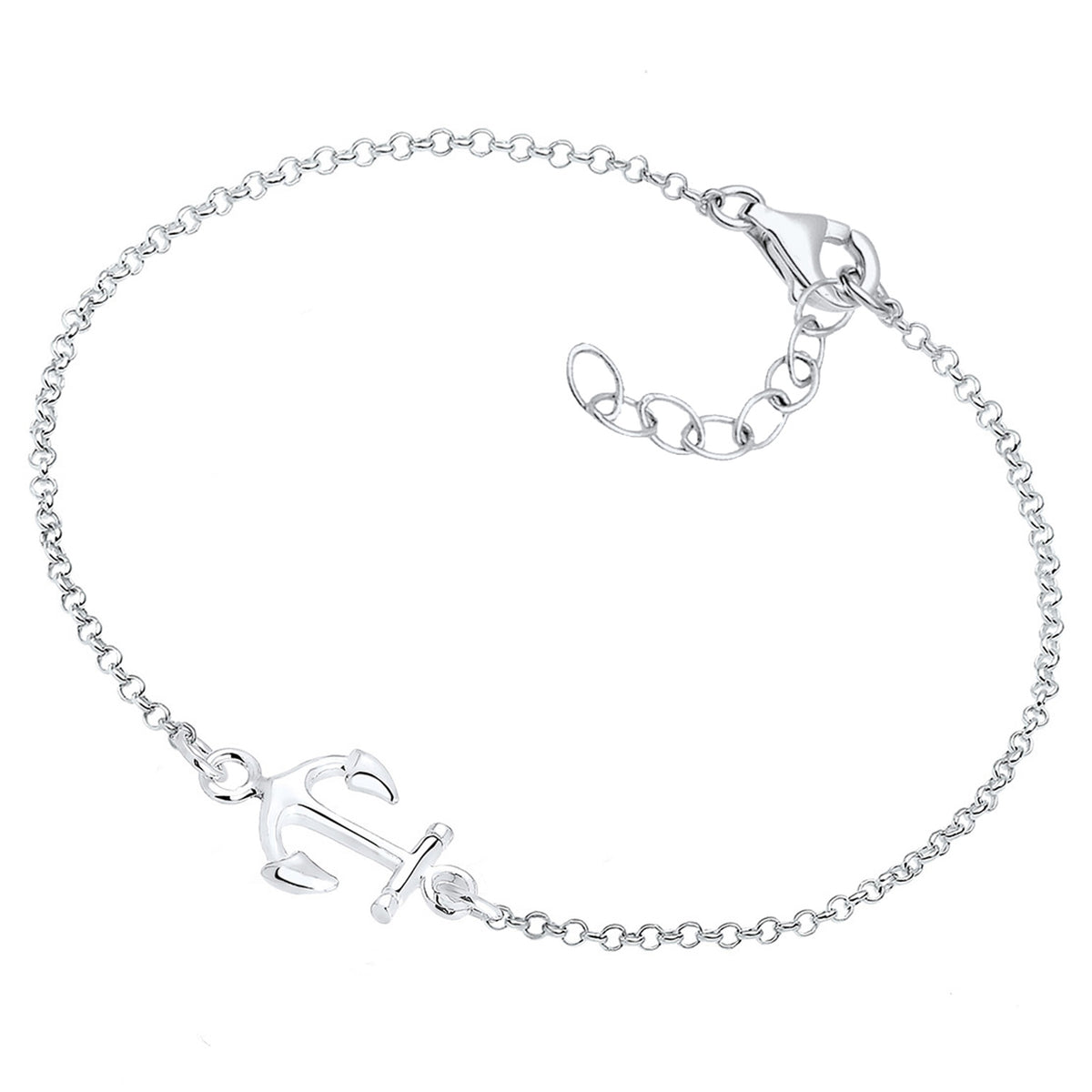 Silber - Elli | Armband Anker | 925er Sterling Silber